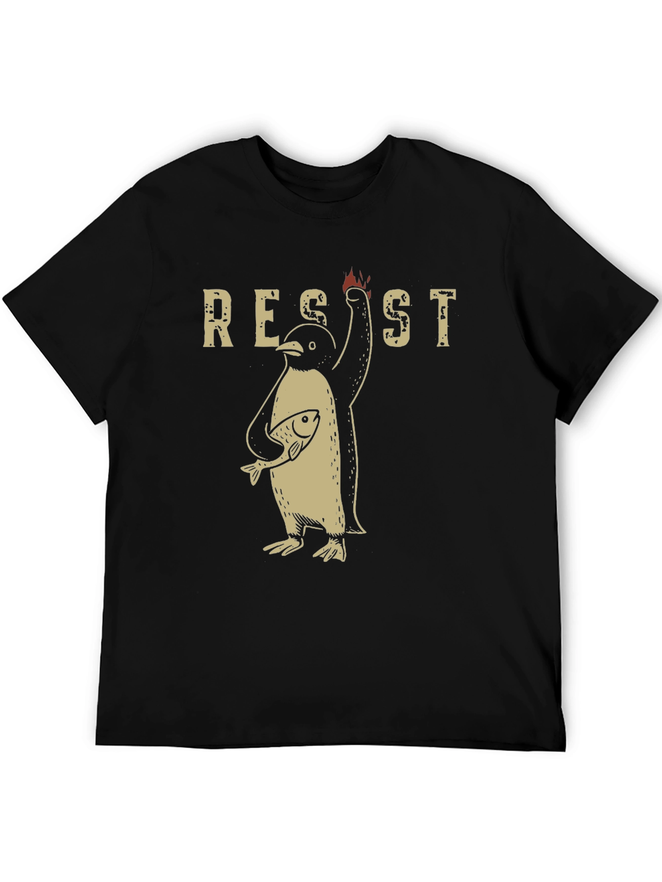 Resist Penguin Graphic T-Shirt