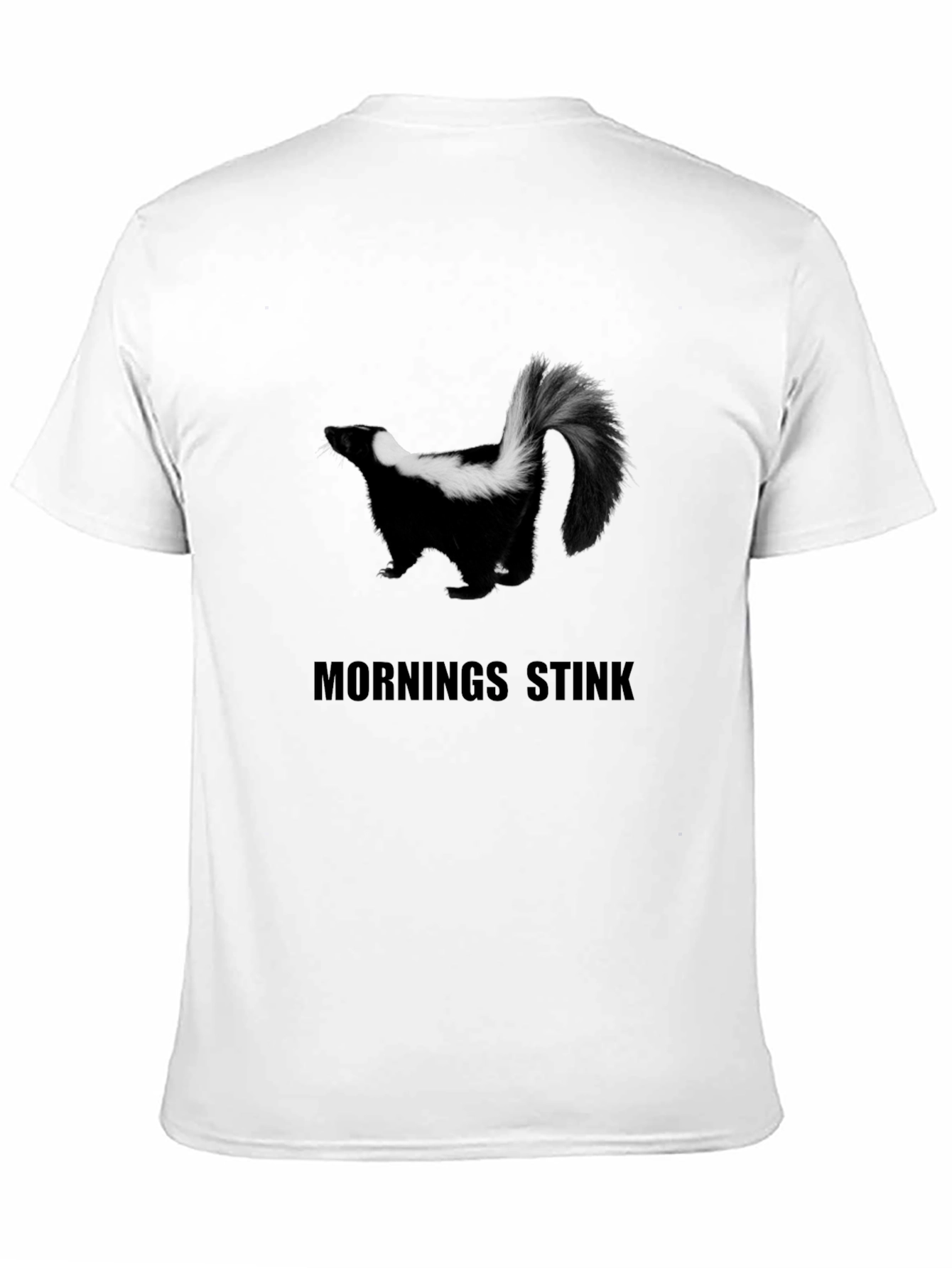 Skunk Mornings Stink Graphic T-Shirt