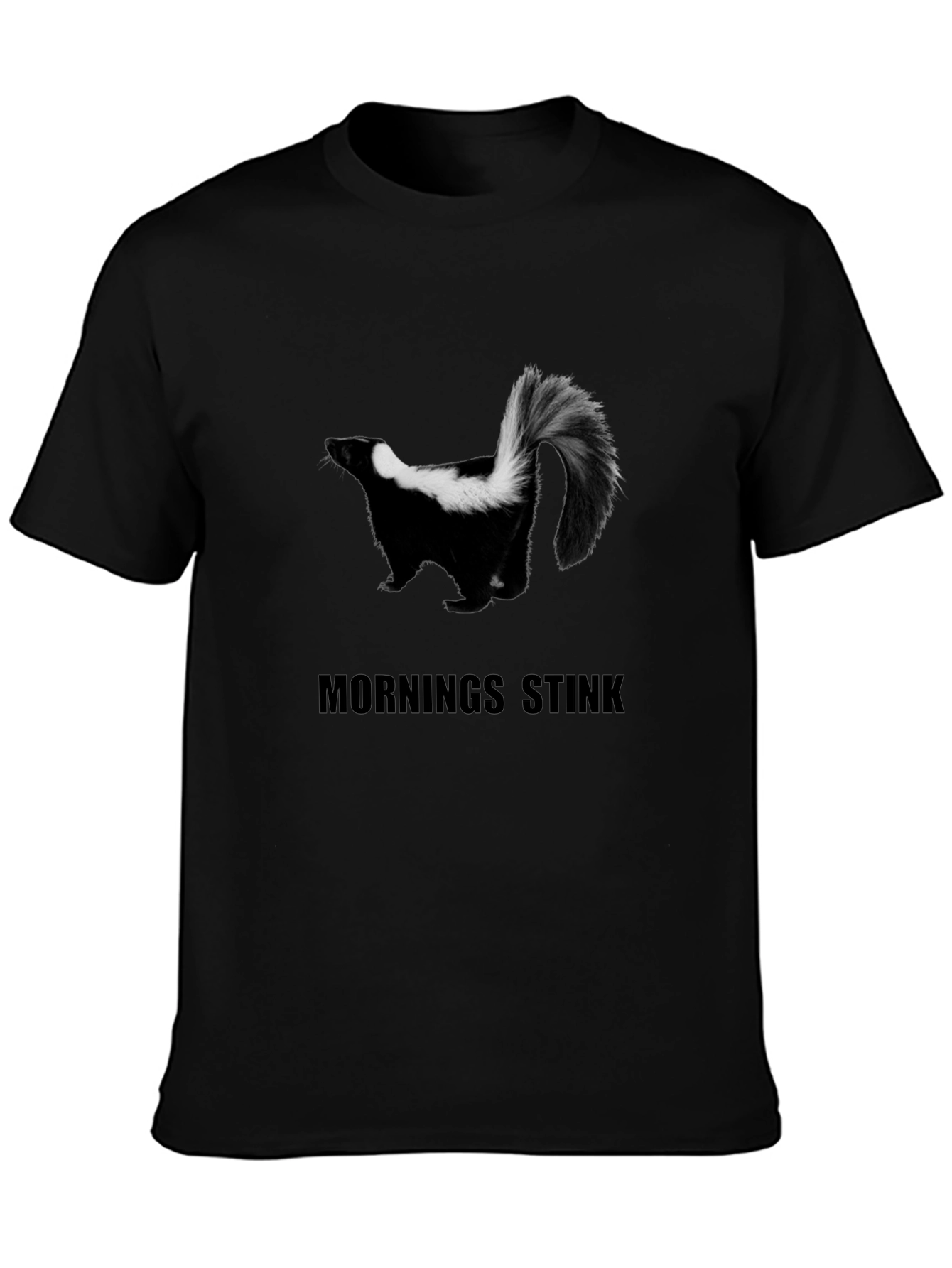 Skunk Mornings Stink Graphic T-Shirt
