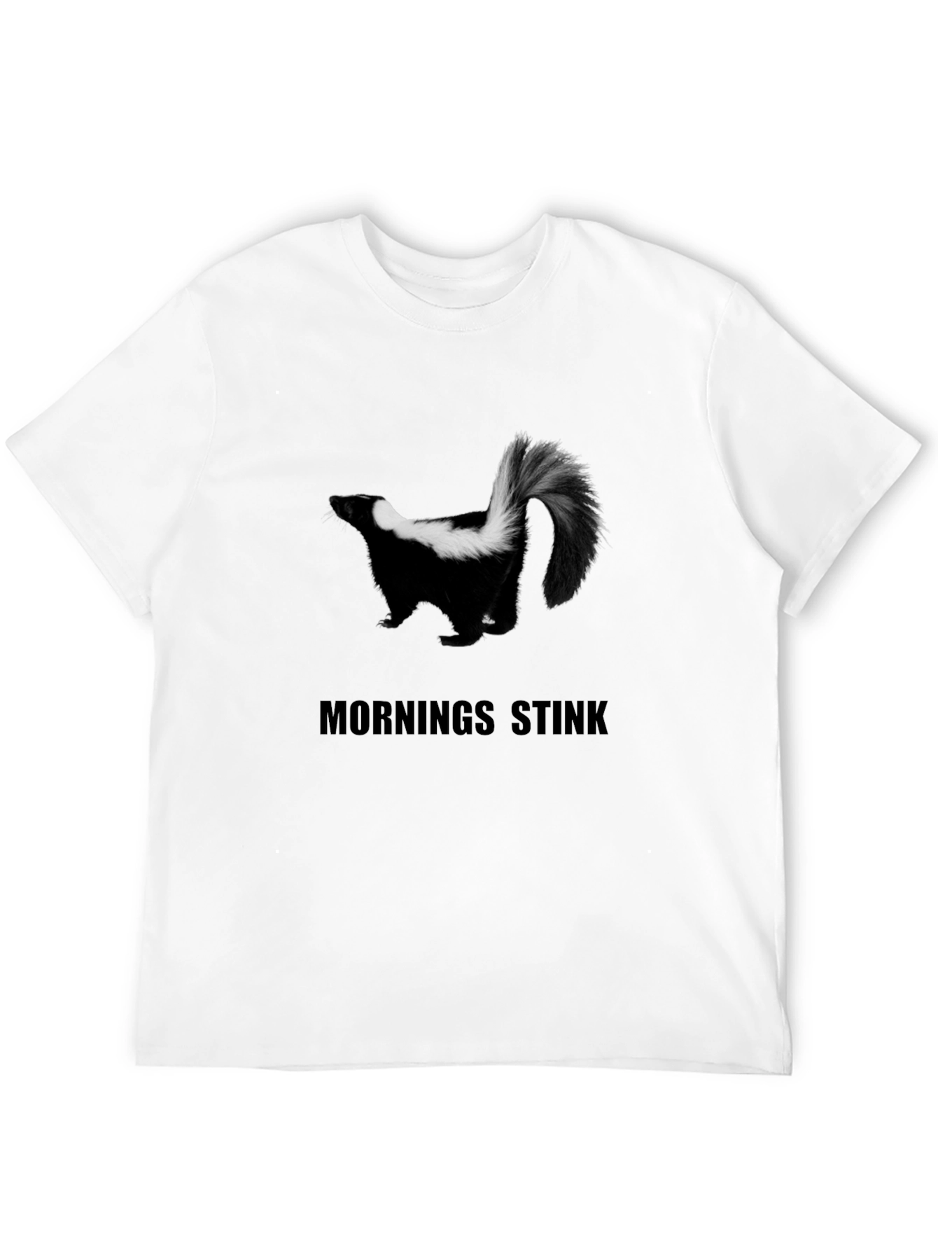 Skunk Mornings Stink Graphic T-Shirt