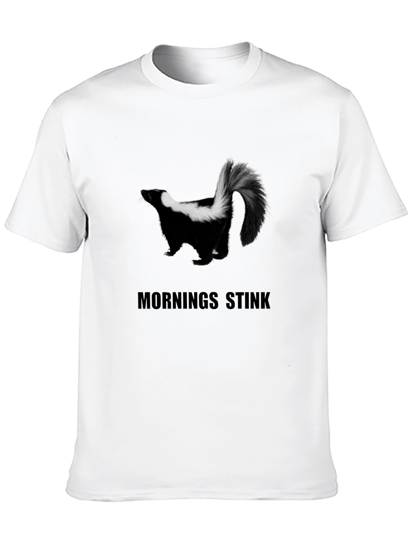 Skunk Mornings Stink Graphic T-Shirt
