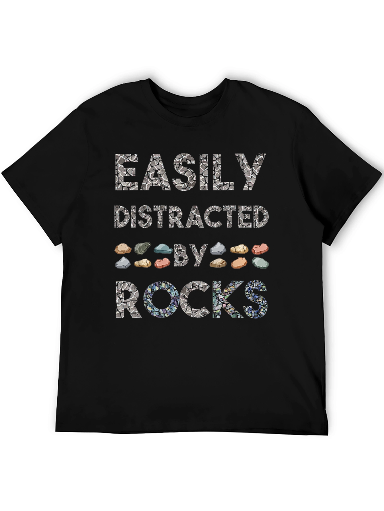 Easily Distracted by Rocks Graphic Tee