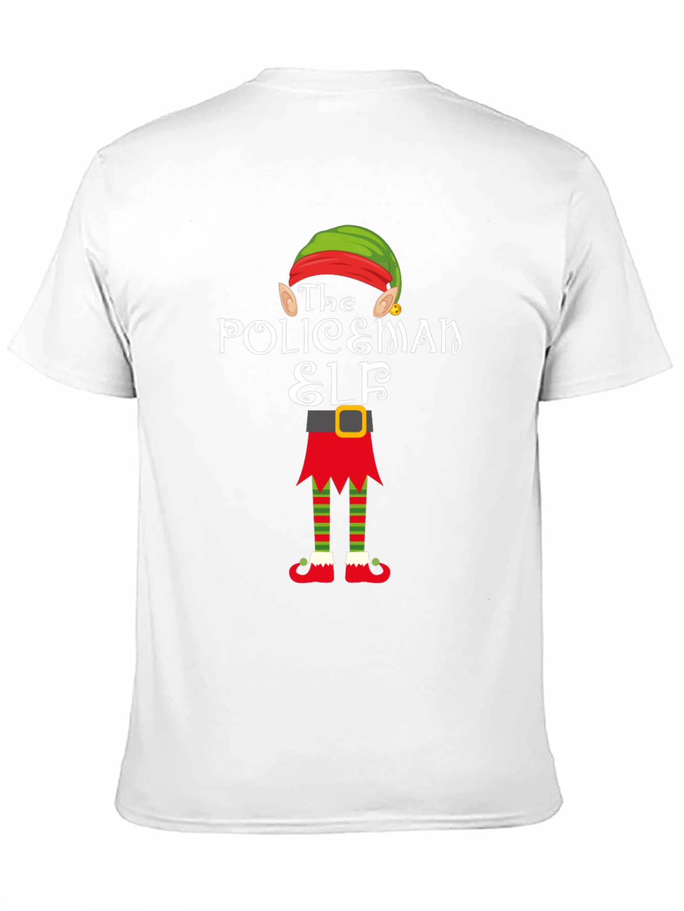 Policeman Elf Christmas T-Shirt