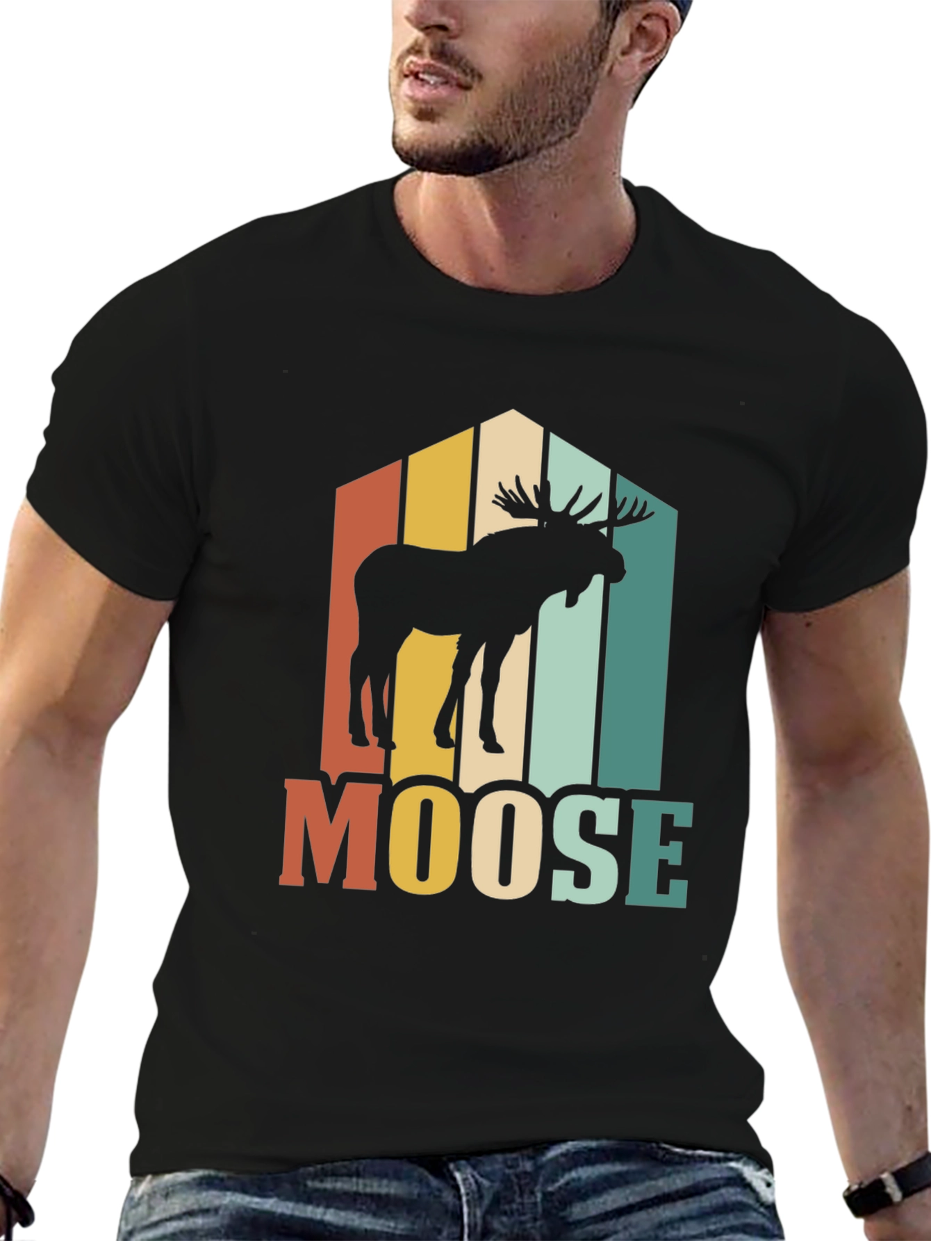 Retro Moose Graphic Tee