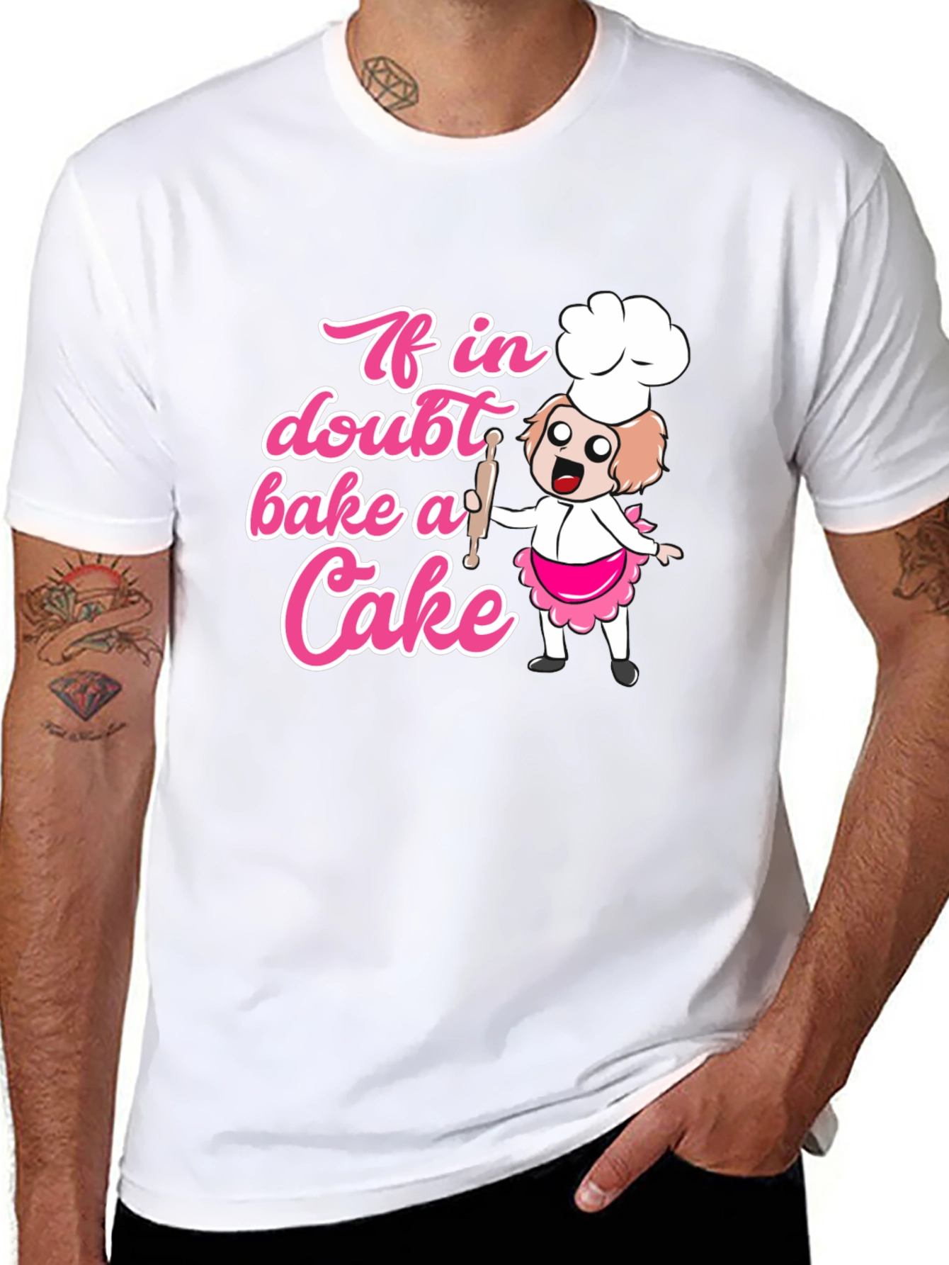 Bake a Cake T-Shirt - Cute Cartoon Chef Design