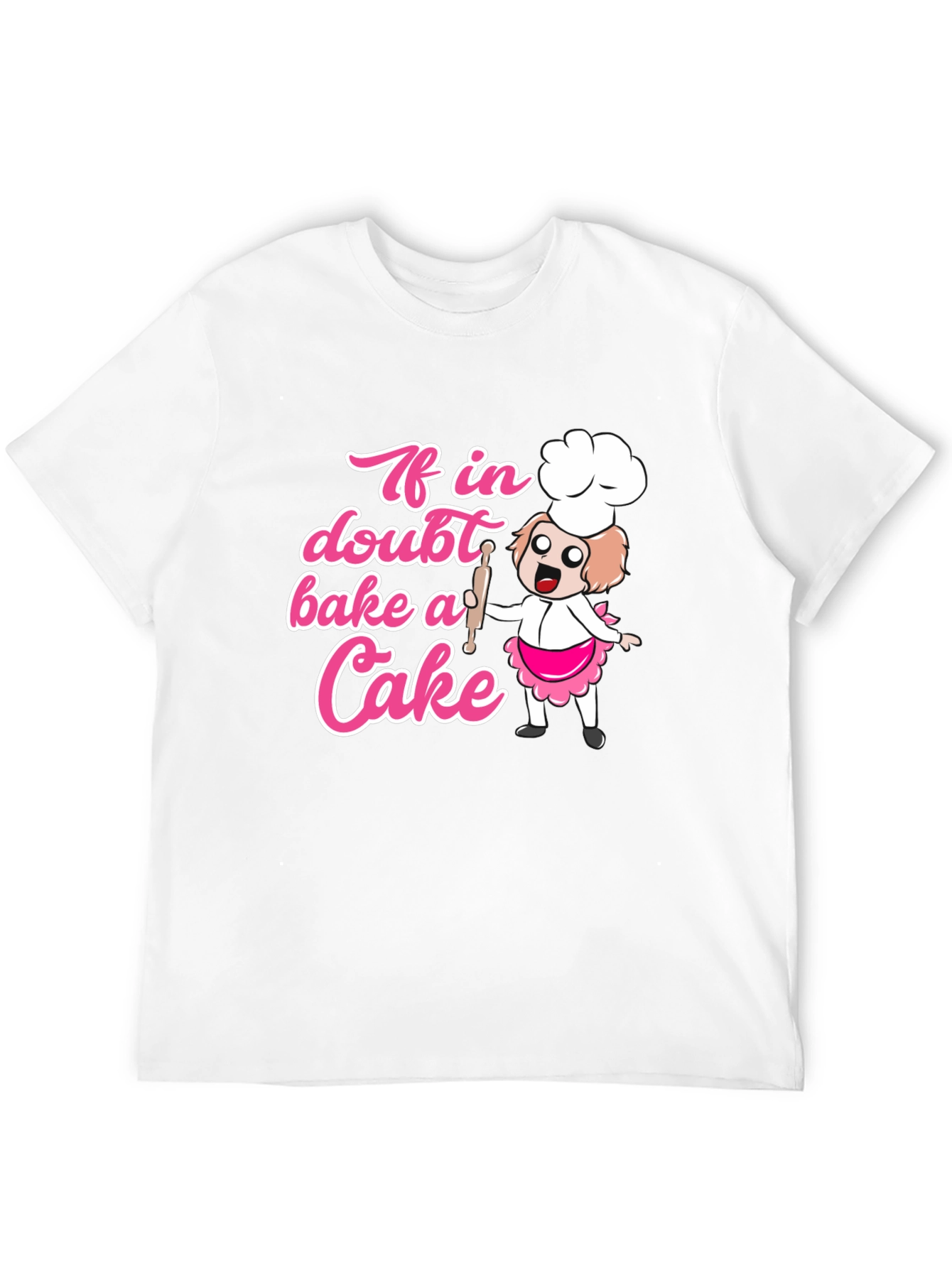 Bake a Cake T-Shirt - Cute Cartoon Chef Design