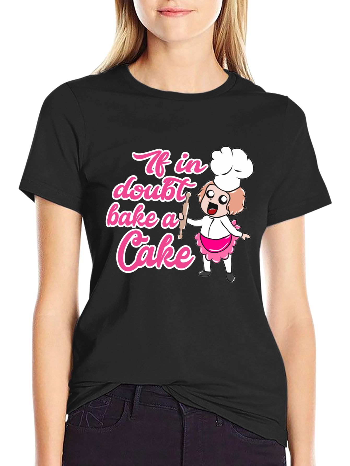 Bake a Cake T-Shirt - Cute Cartoon Chef Design