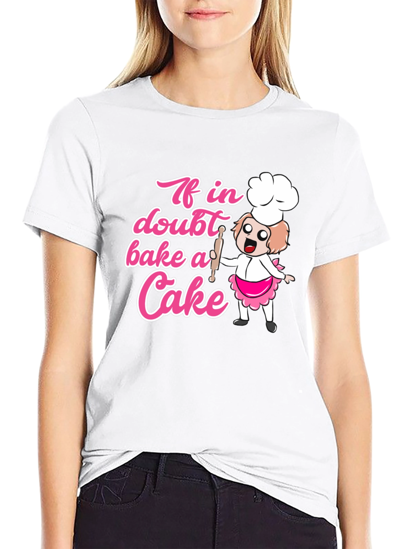 Bake a Cake T-Shirt - Cute Cartoon Chef Design