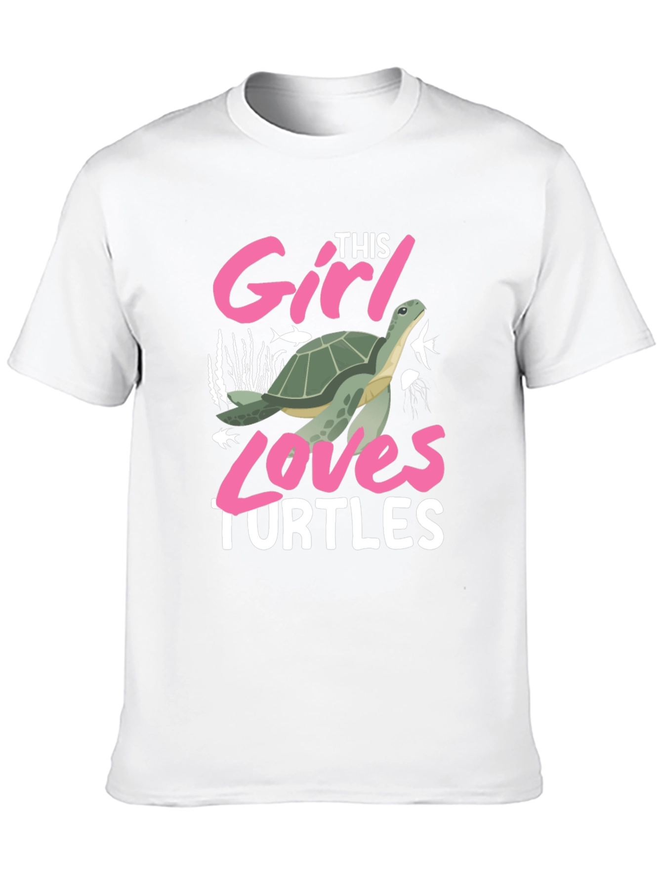 Girl Loves Turtles Graphic T-Shirt