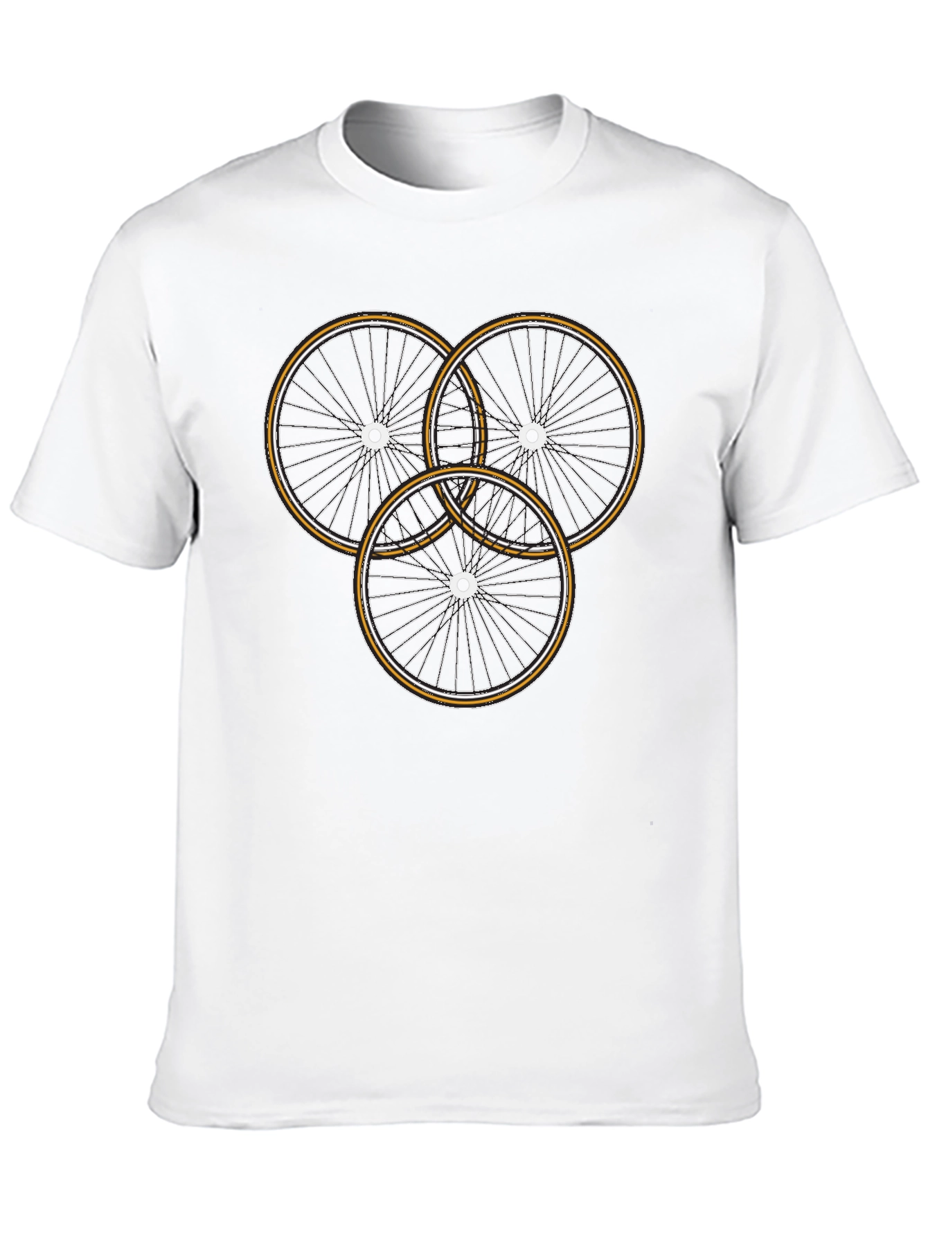 Bike Wheel Graphic Tee - Cycle Enthusiast