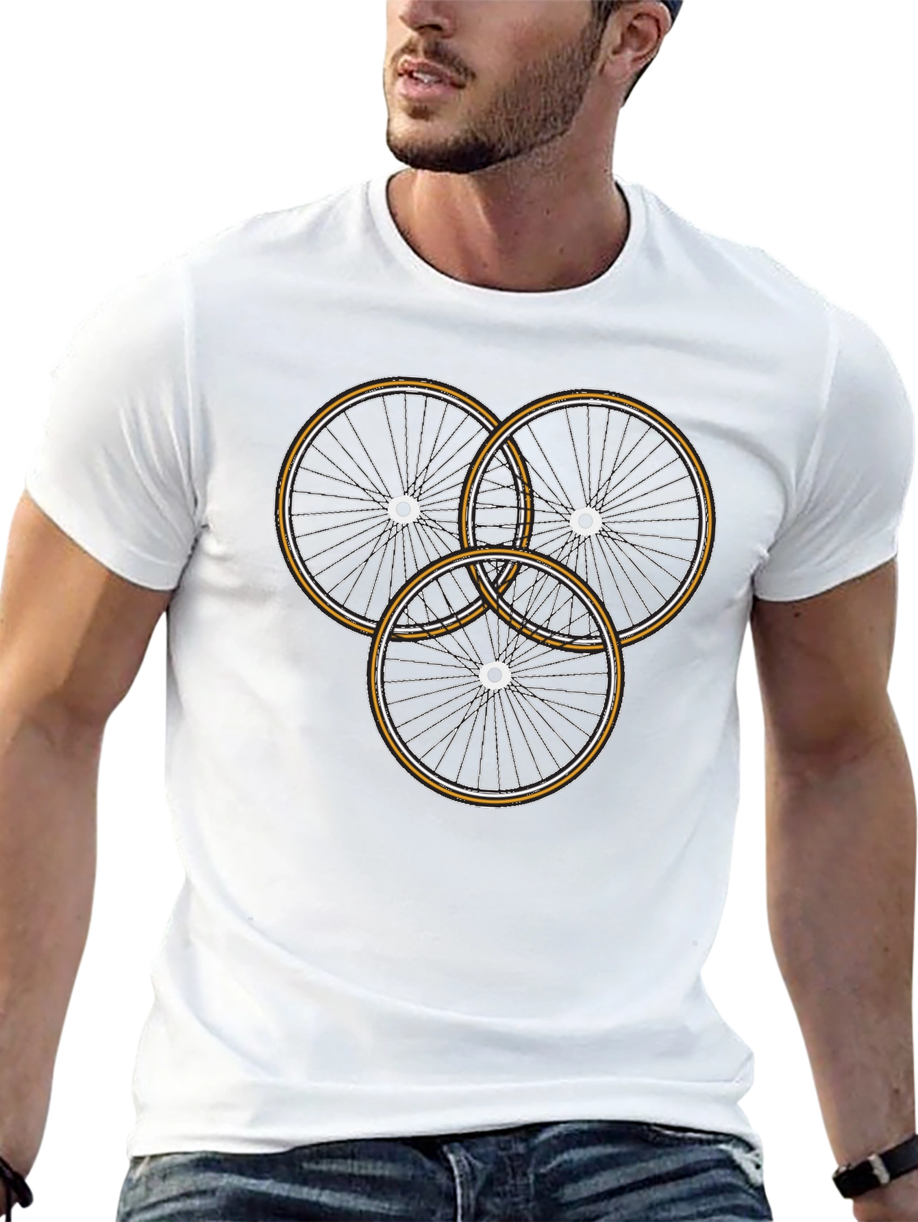 Bike Wheel Graphic Tee - Cycle Enthusiast