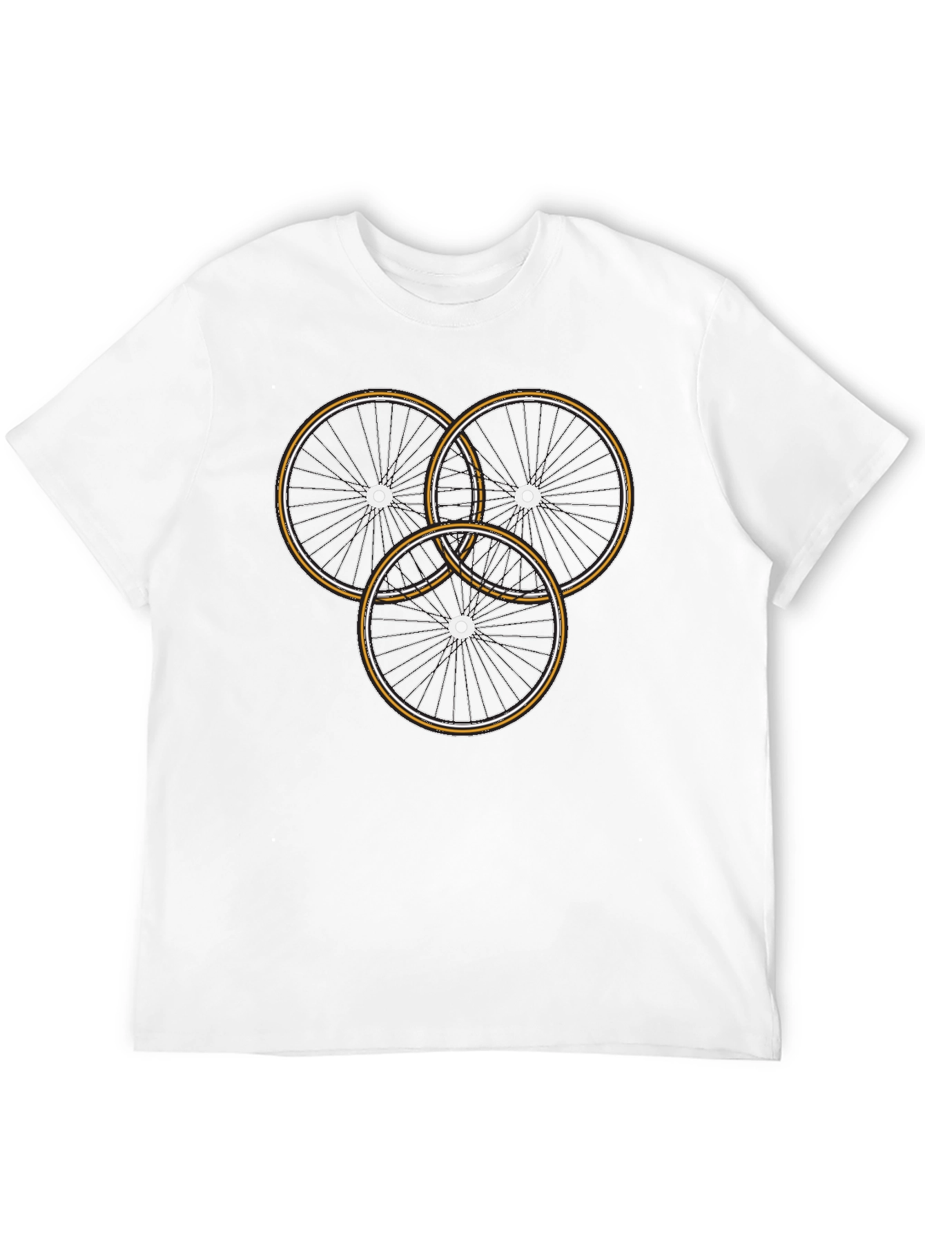 Bike Wheel Graphic Tee - Cycle Enthusiast