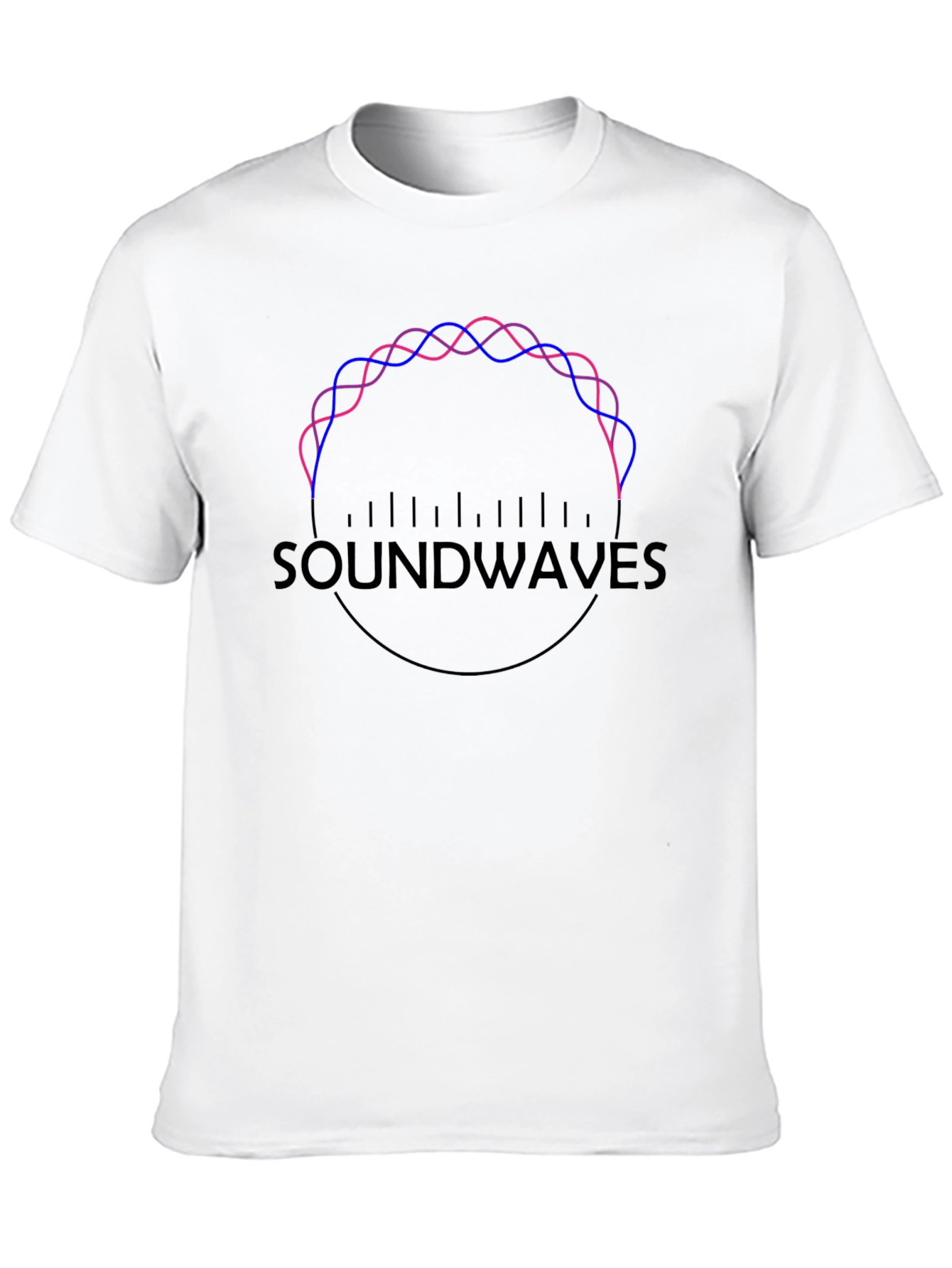 Soundwaves Graphic Tee - Modern Design Comfortable Fit
