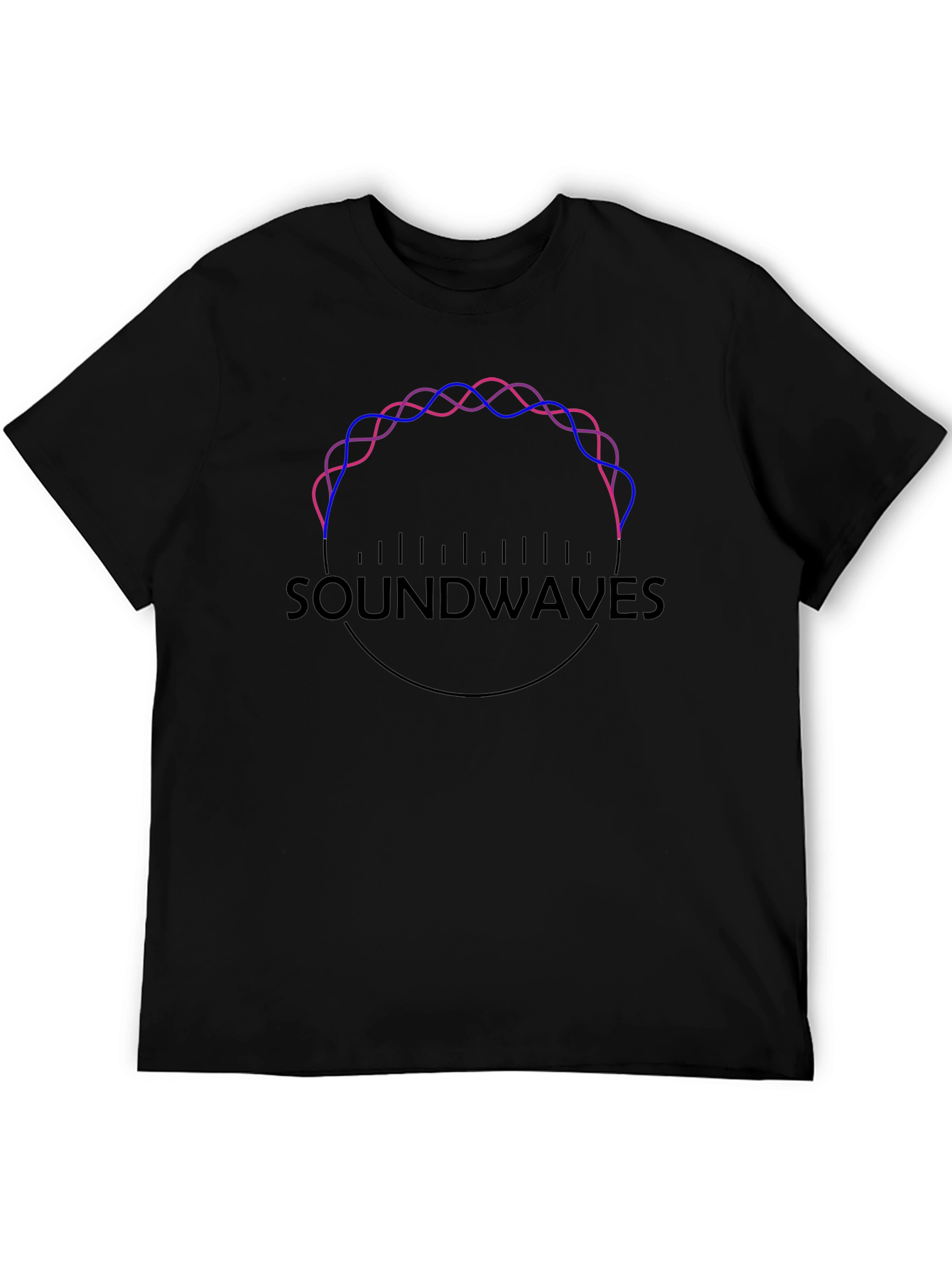 Soundwaves Graphic Tee - Modern Design Comfortable Fit