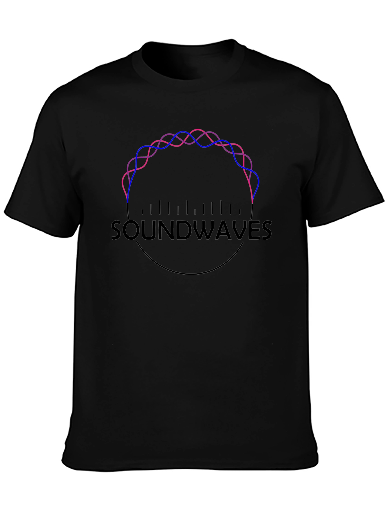 Soundwaves Graphic Tee - Modern Design Comfortable Fit