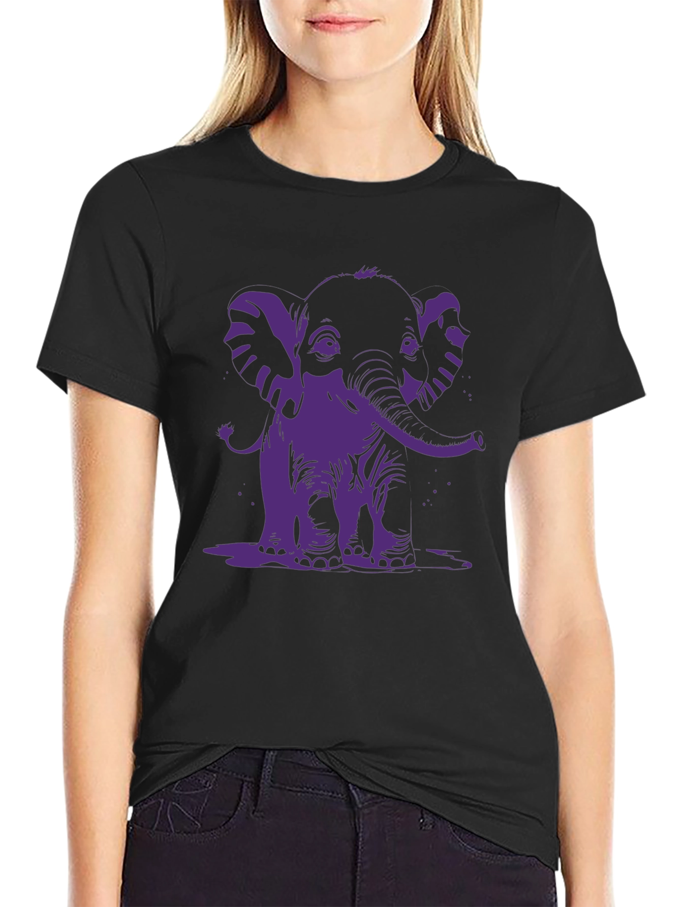 Elephant Graphic Tee - Unique Print T-Shirt
