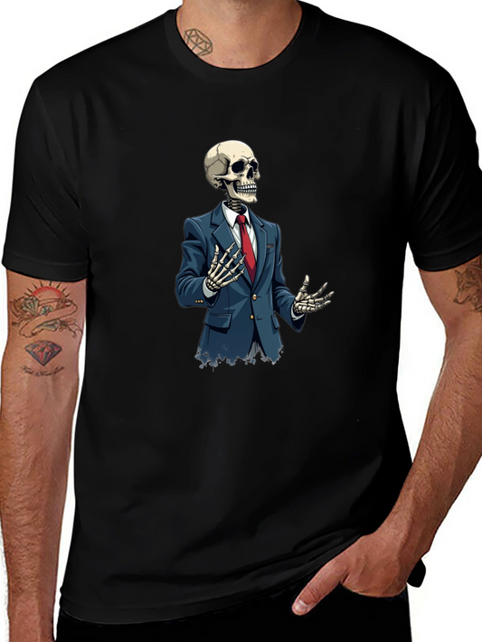 Skeleton Suit Graphic Black T-Shirt