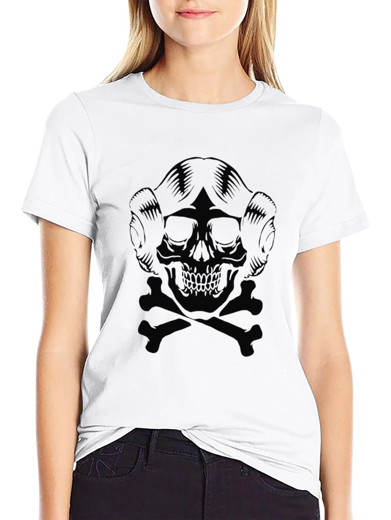 Skull Leia T-Shirt - Dark Humor Graphic Tee