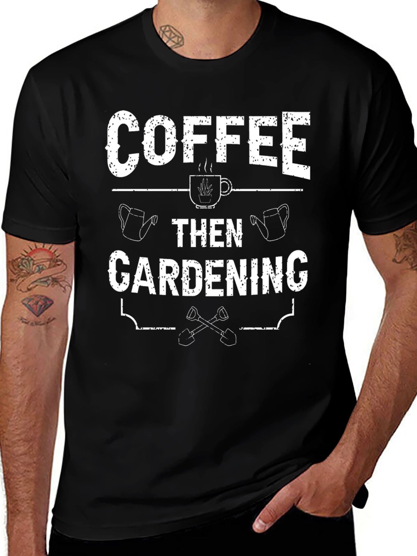 Coffee Then Gardening T-Shirt