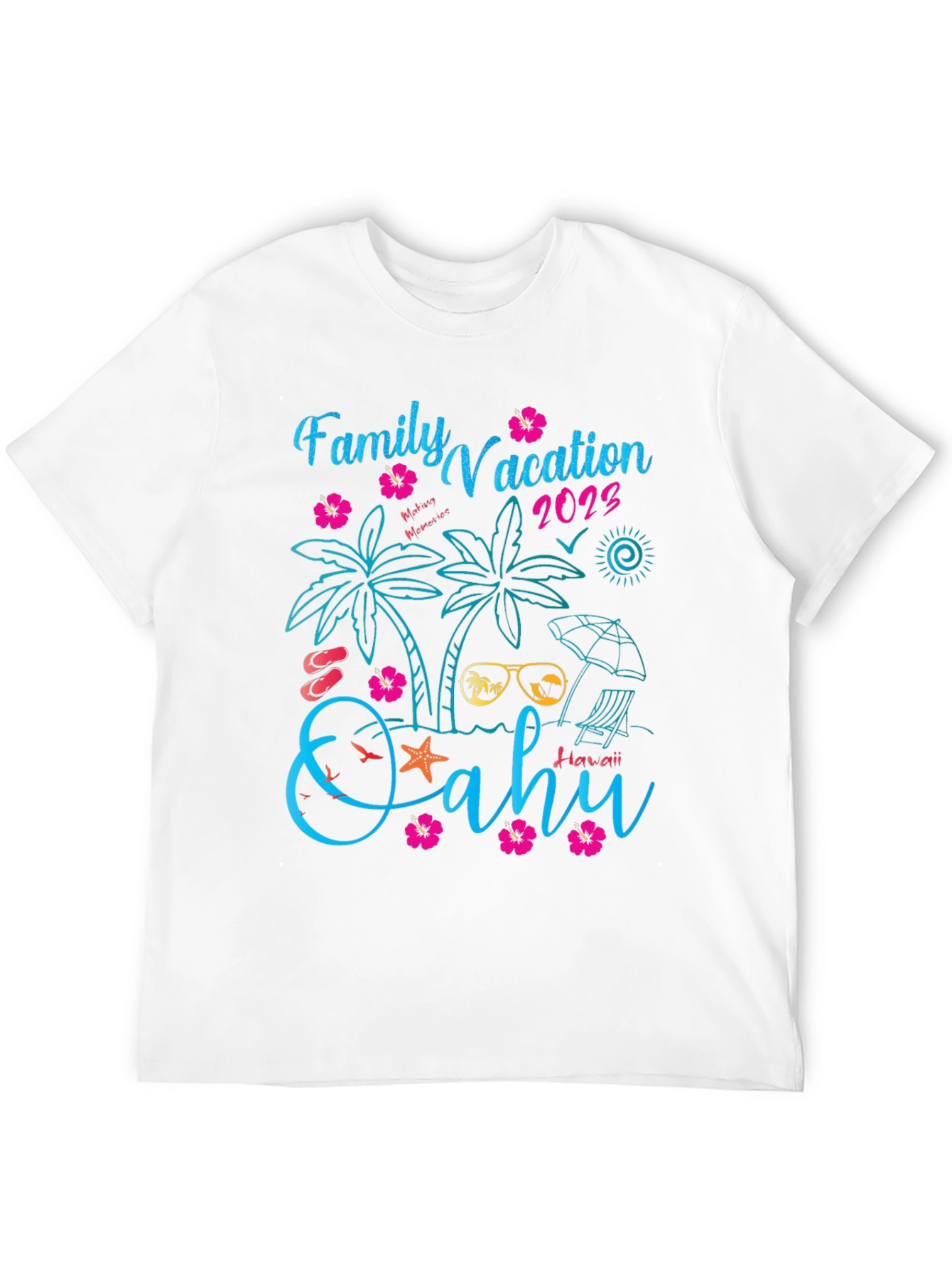 Family Vacation 2023 Oahu Hawaii T-Shirt