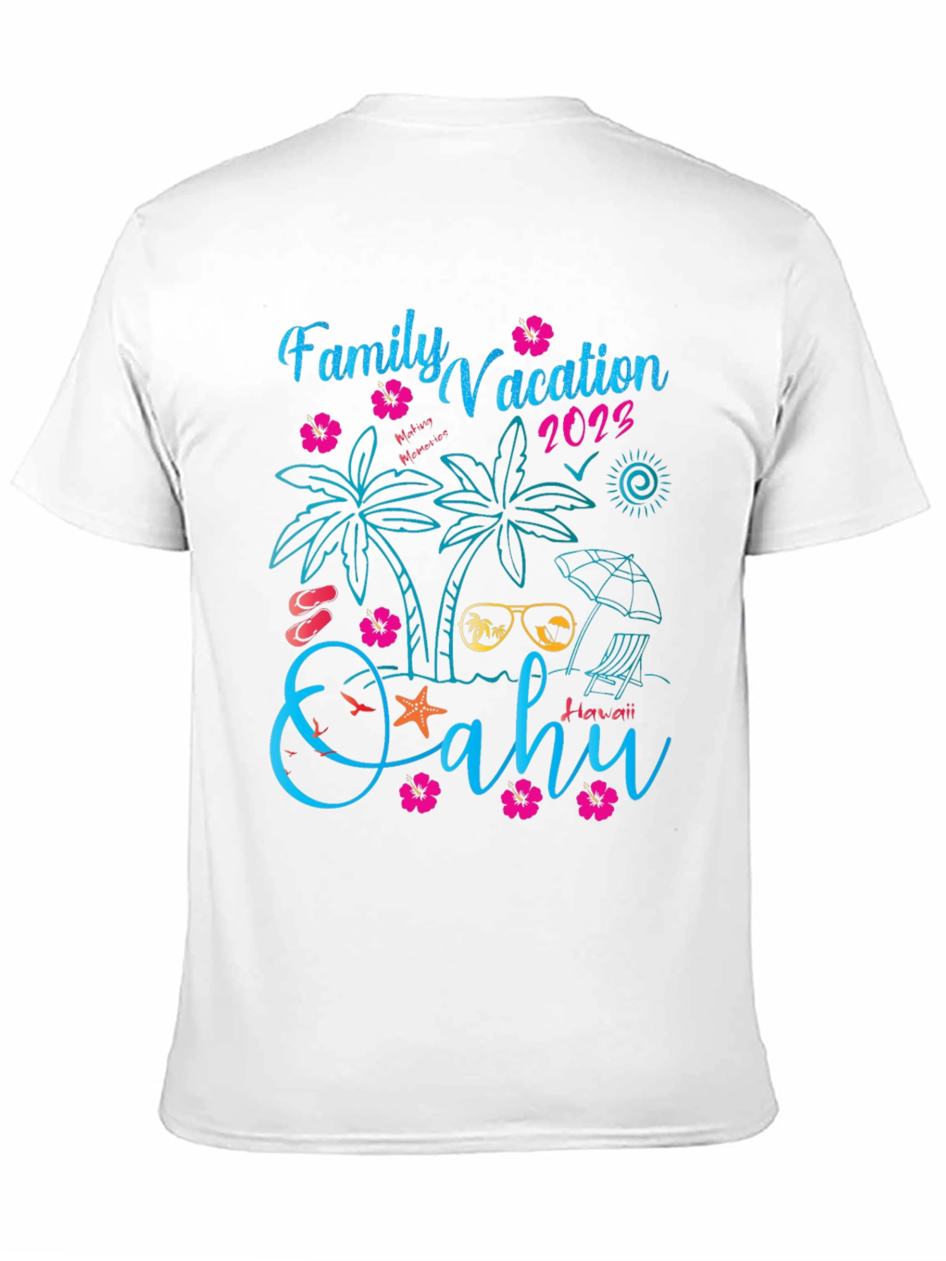 Family Vacation 2023 Oahu Hawaii T-Shirt