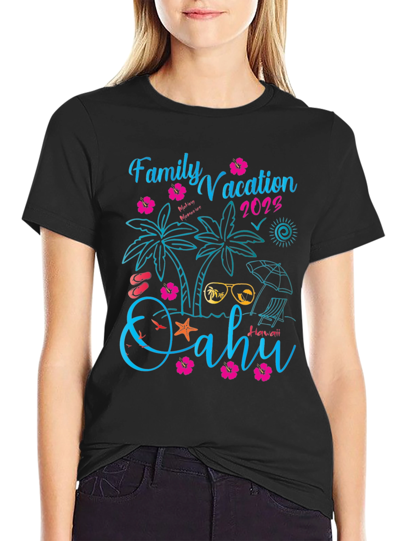 Family Vacation 2023 Oahu Hawaii T-Shirt