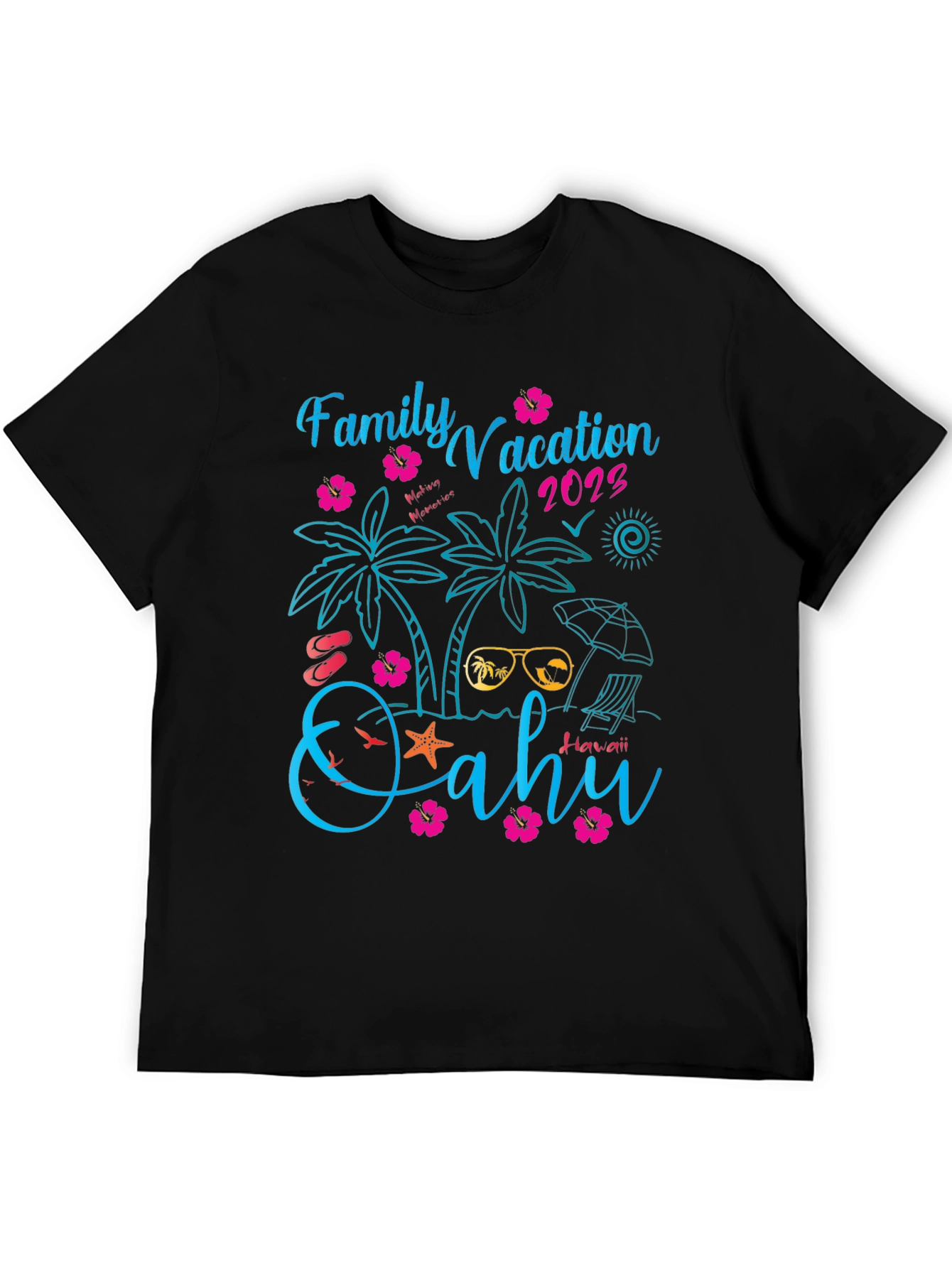 Family Vacation 2023 Oahu Hawaii T-Shirt