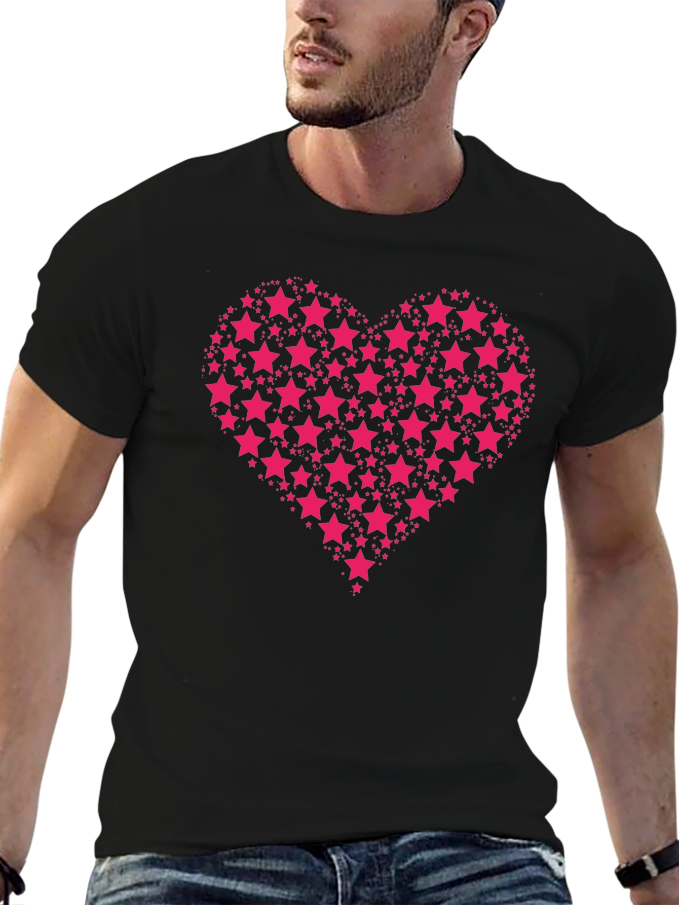 Heart of Stars Black T-Shirt