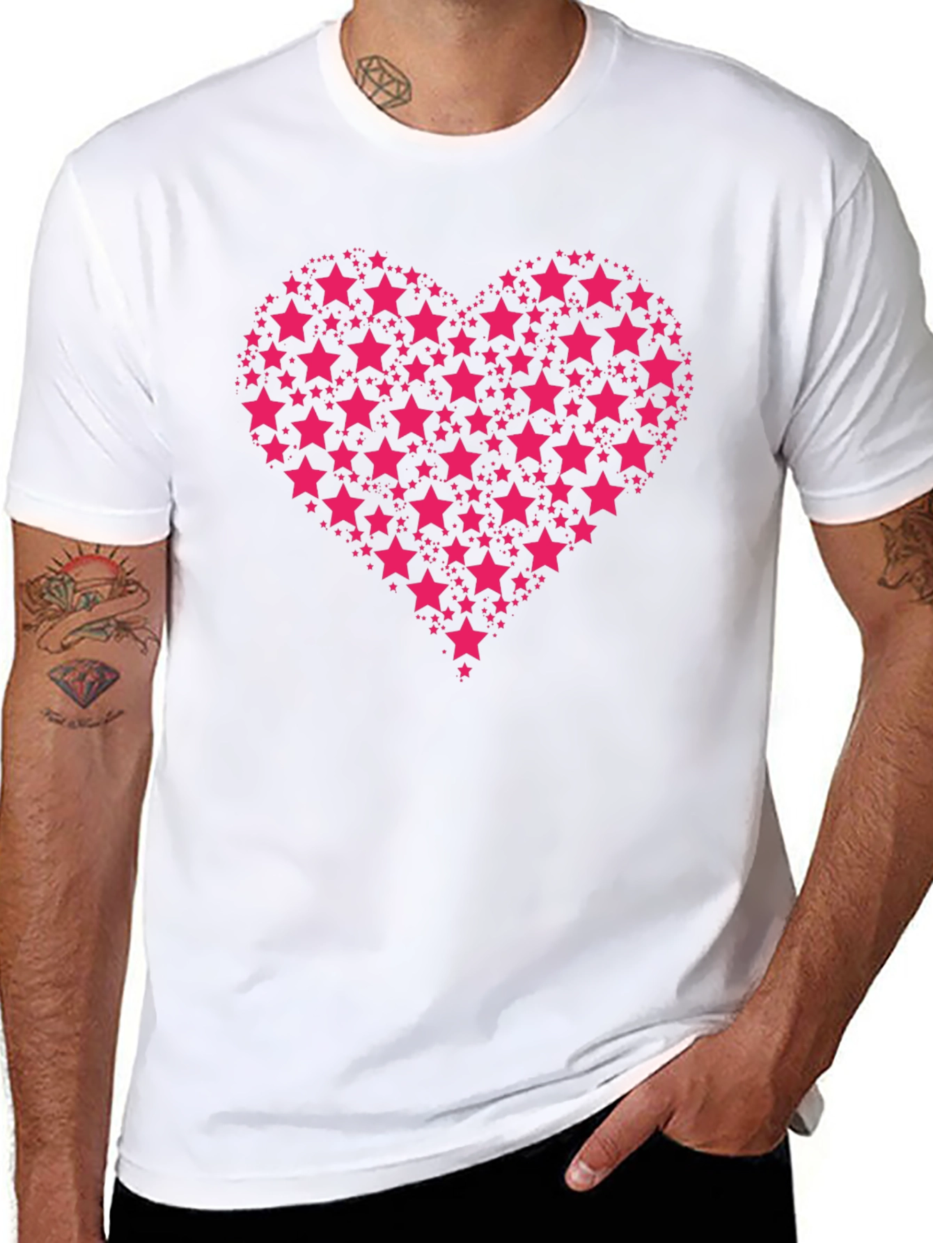 Heart of Stars Black T-Shirt
