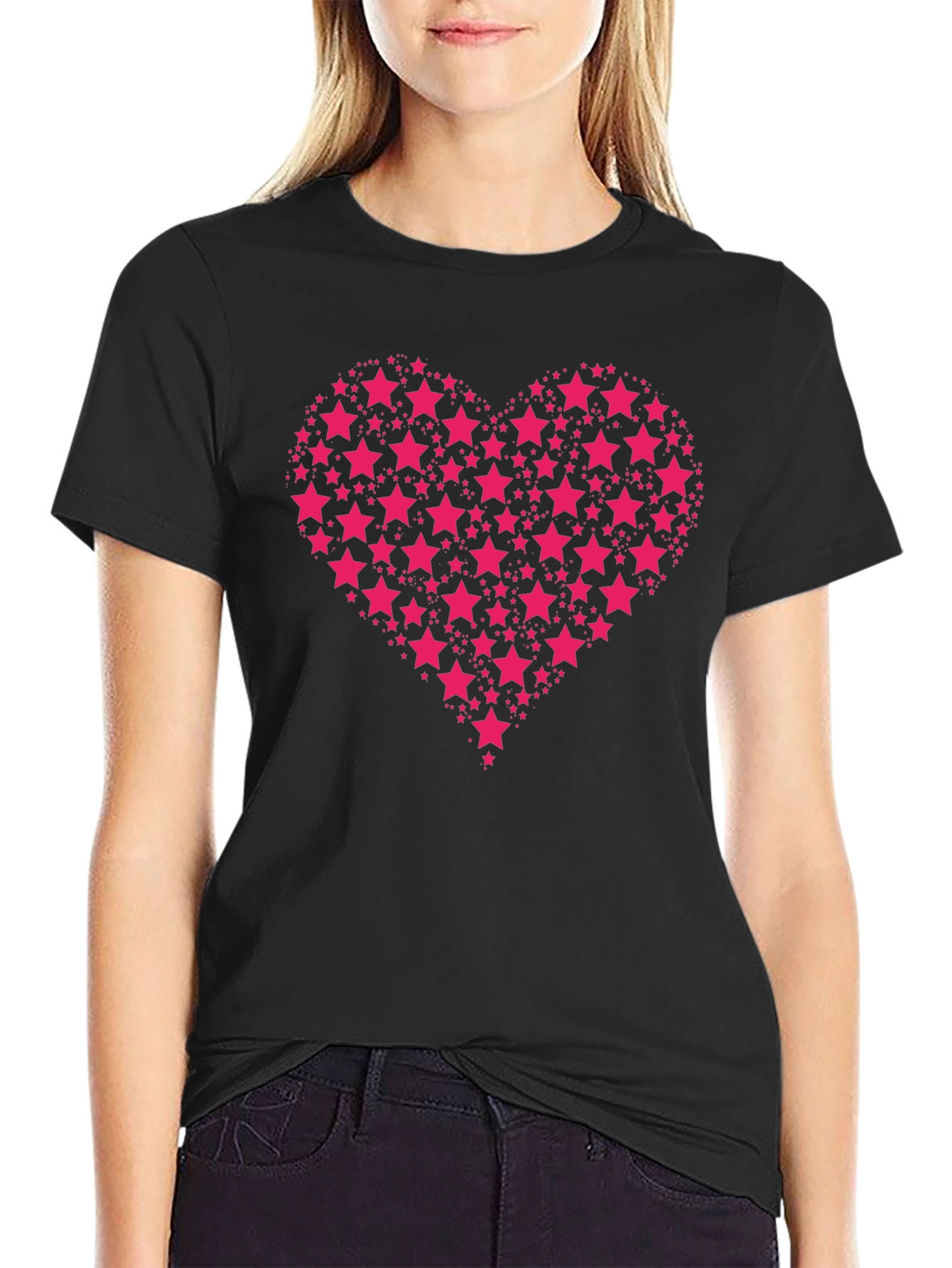 Heart of Stars Black T-Shirt