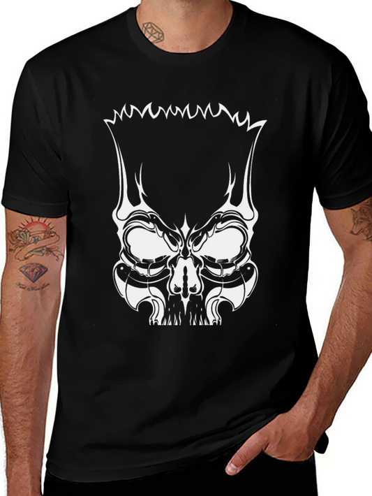 Skull Bart Graphic Tee - Mens Black T-Shirt