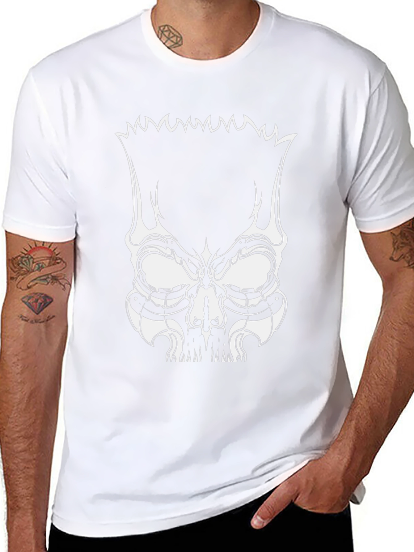 Skull Bart Graphic Tee - Mens Black T-Shirt