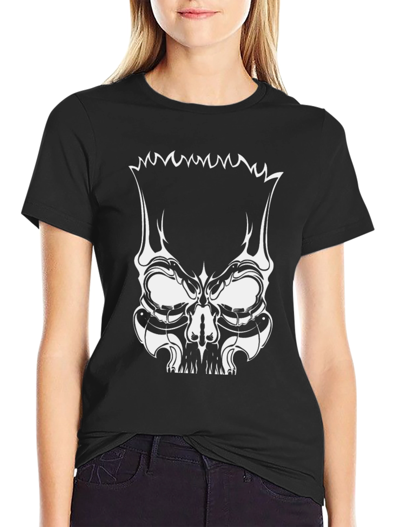 Skull Bart Graphic Tee - Mens Black T-Shirt