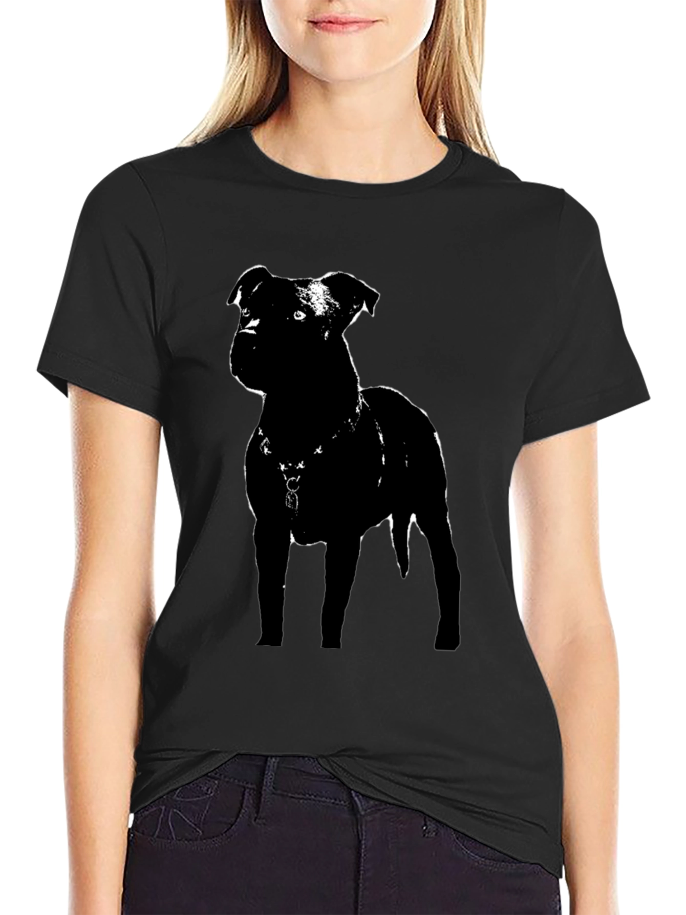 Black Dog Graphic Tee - Stylish & Comfortable