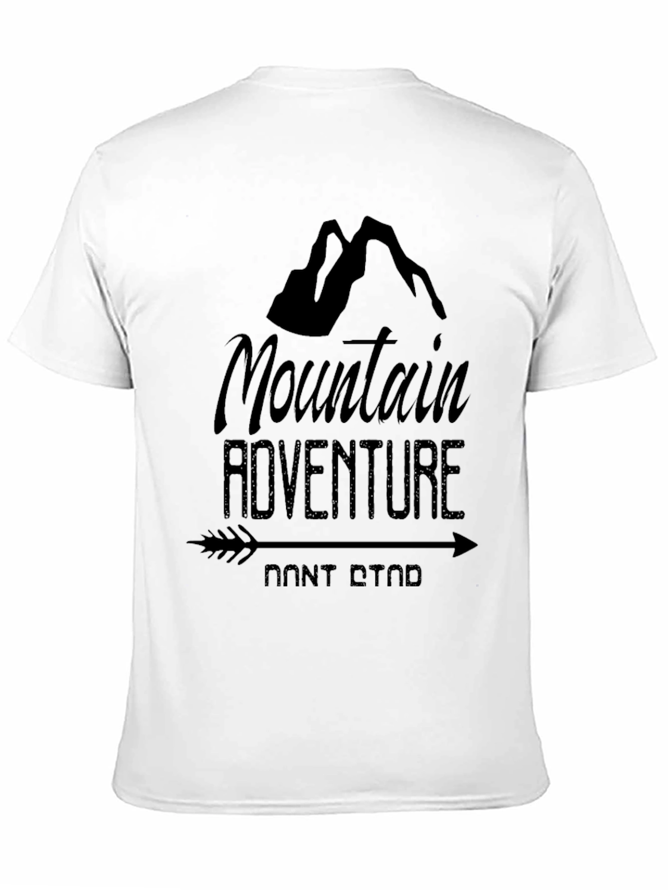 Mountain Adventure Black Graphic T-Shirt