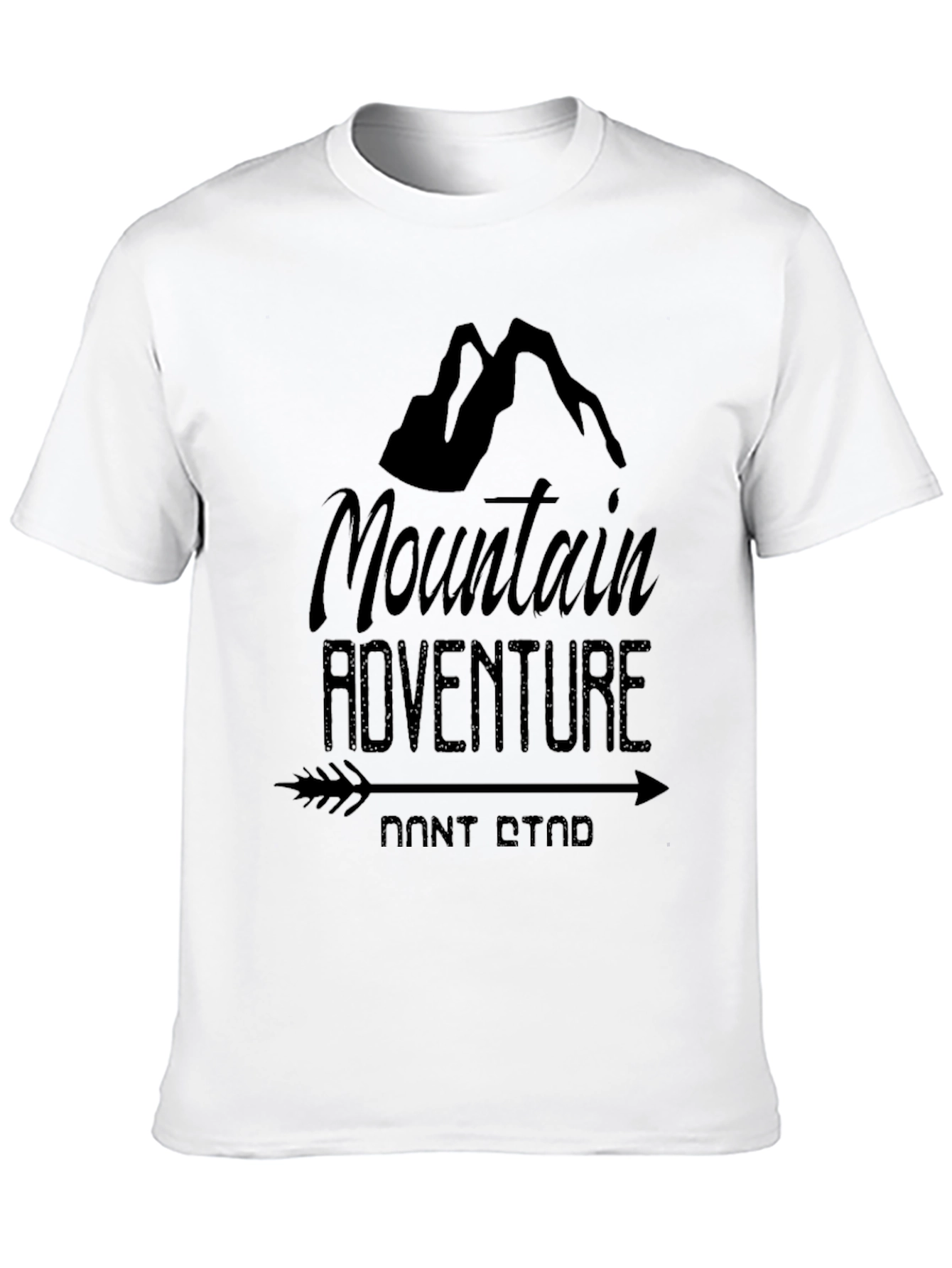 Mountain Adventure Black Graphic T-Shirt