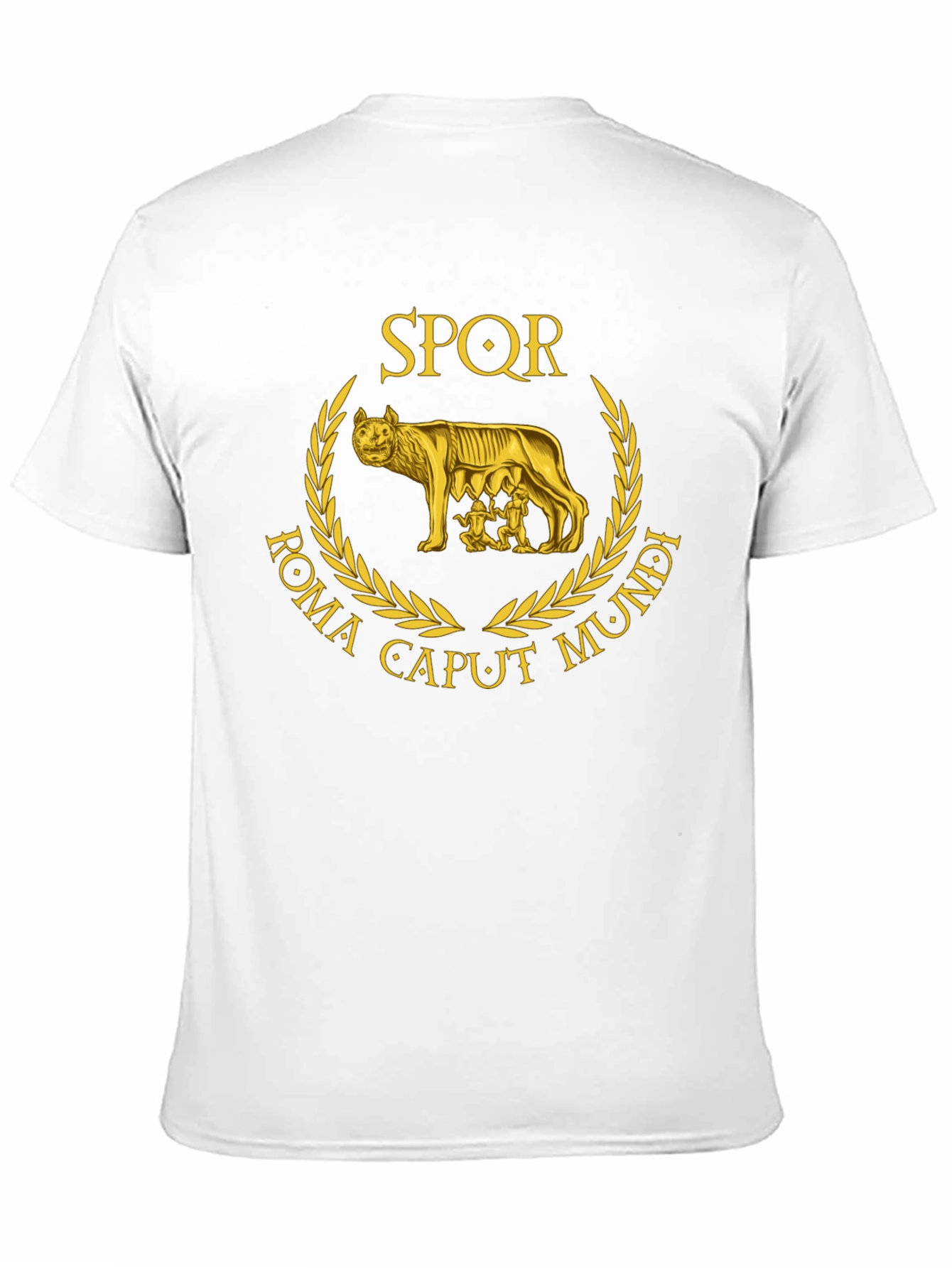 SPQR Roma Caput Mundi Wolf T-Shirt