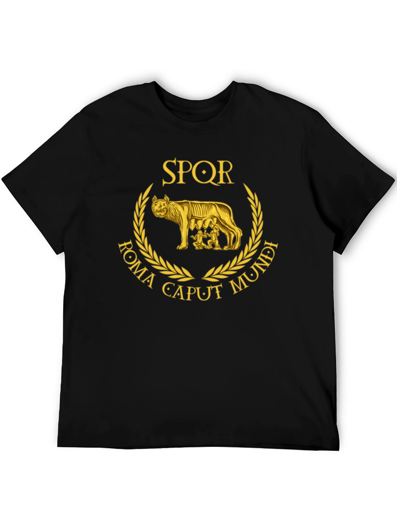 SPQR Roma Caput Mundi Wolf T-Shirt
