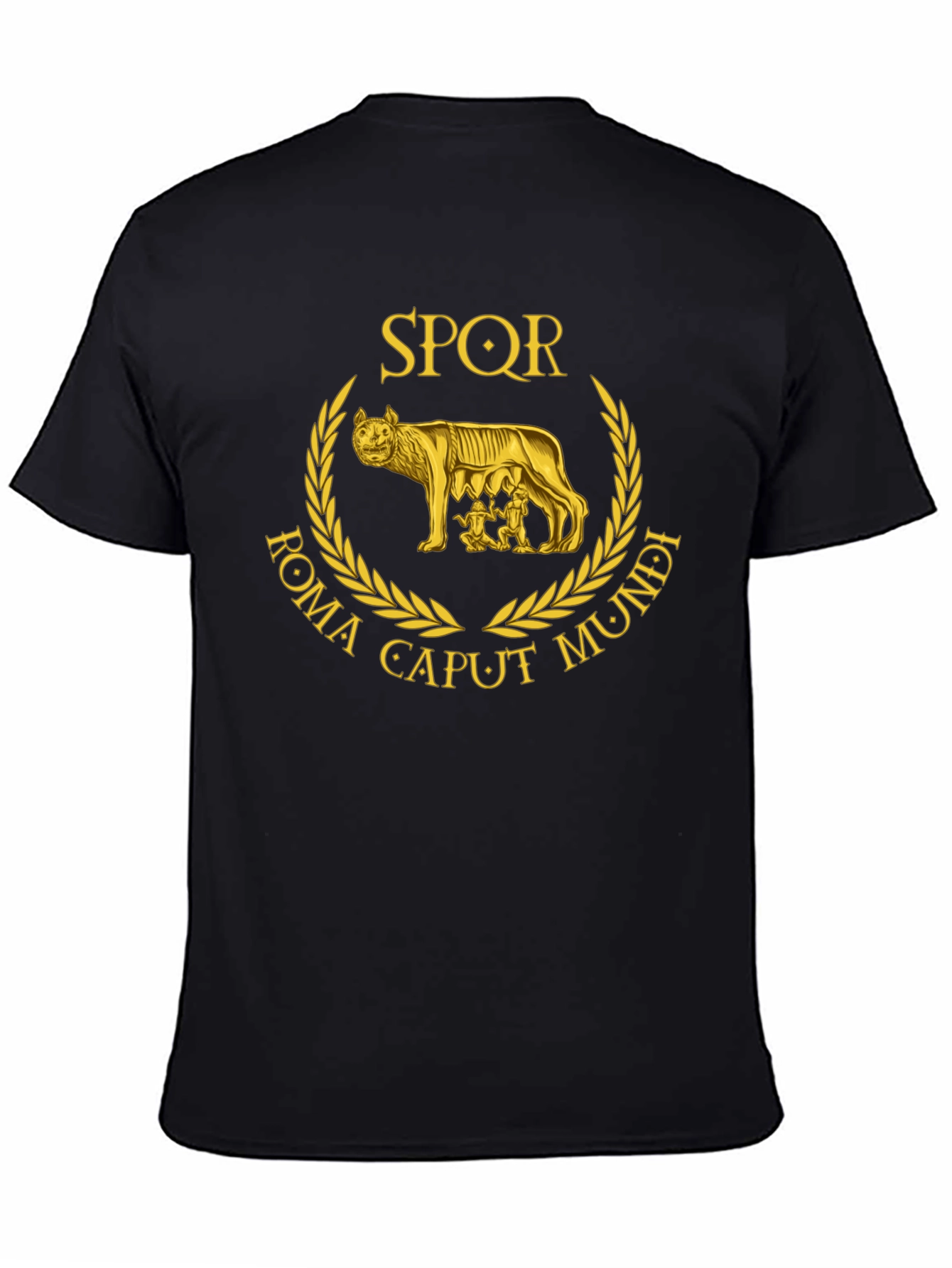 SPQR Roma Caput Mundi Wolf T-Shirt