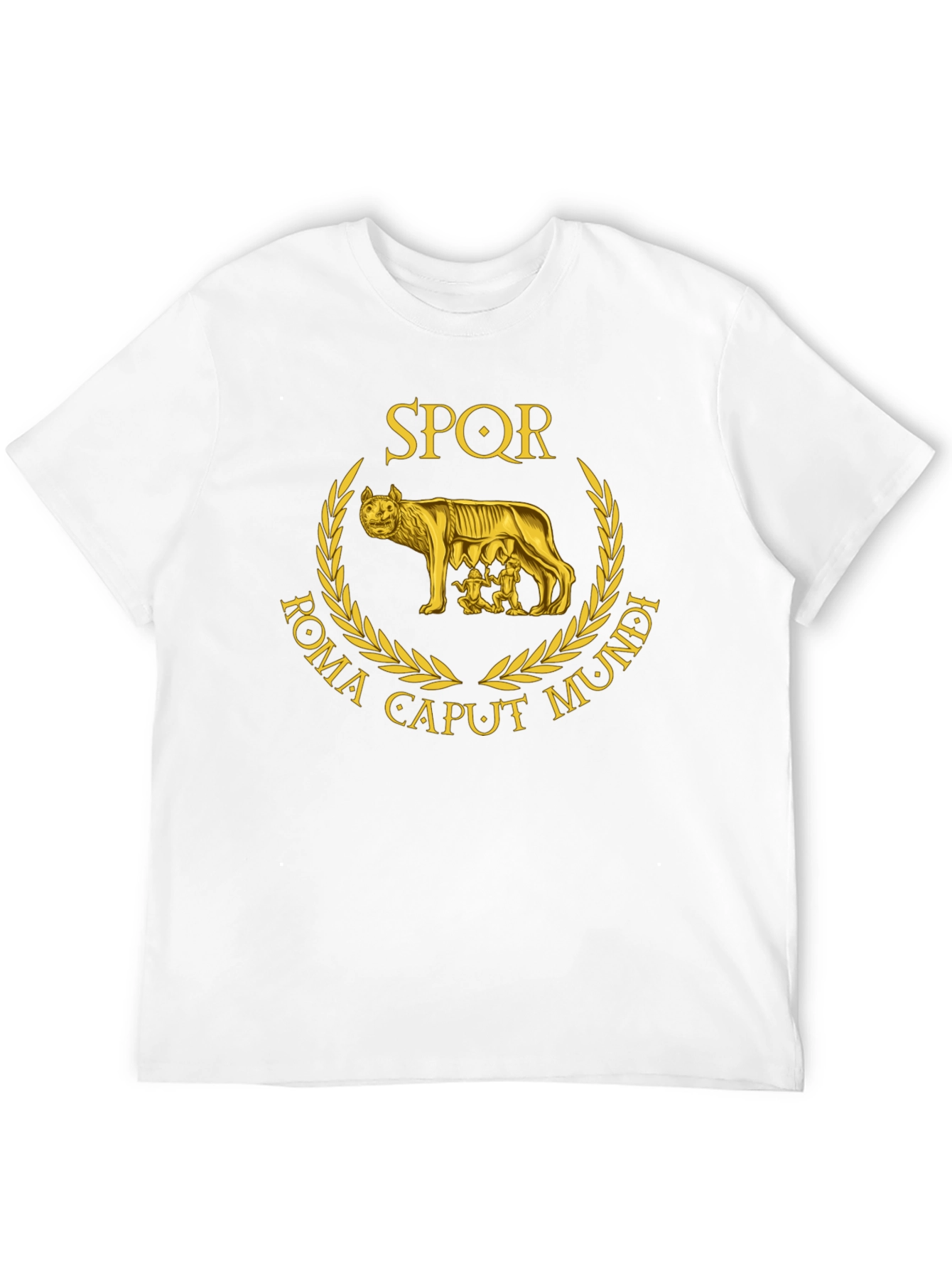 SPQR Roma Caput Mundi Wolf T-Shirt