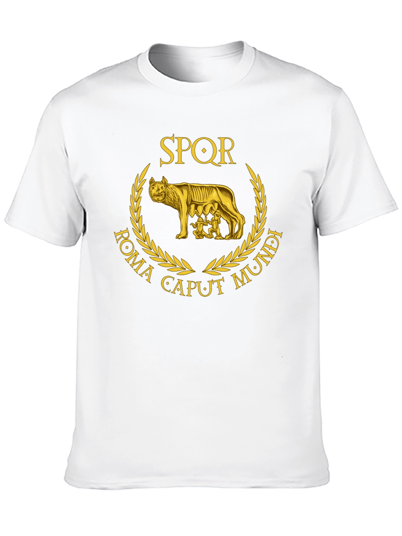 SPQR Roma Caput Mundi Wolf T-Shirt