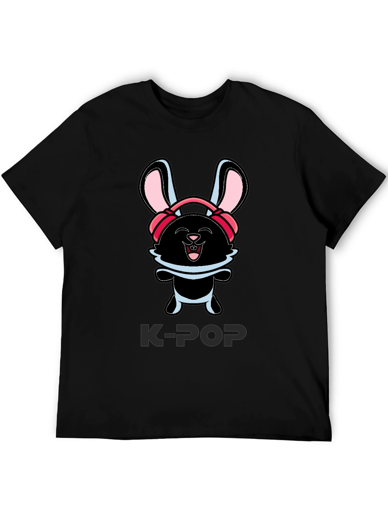 K-Pop Bunny Graphic T-Shirt