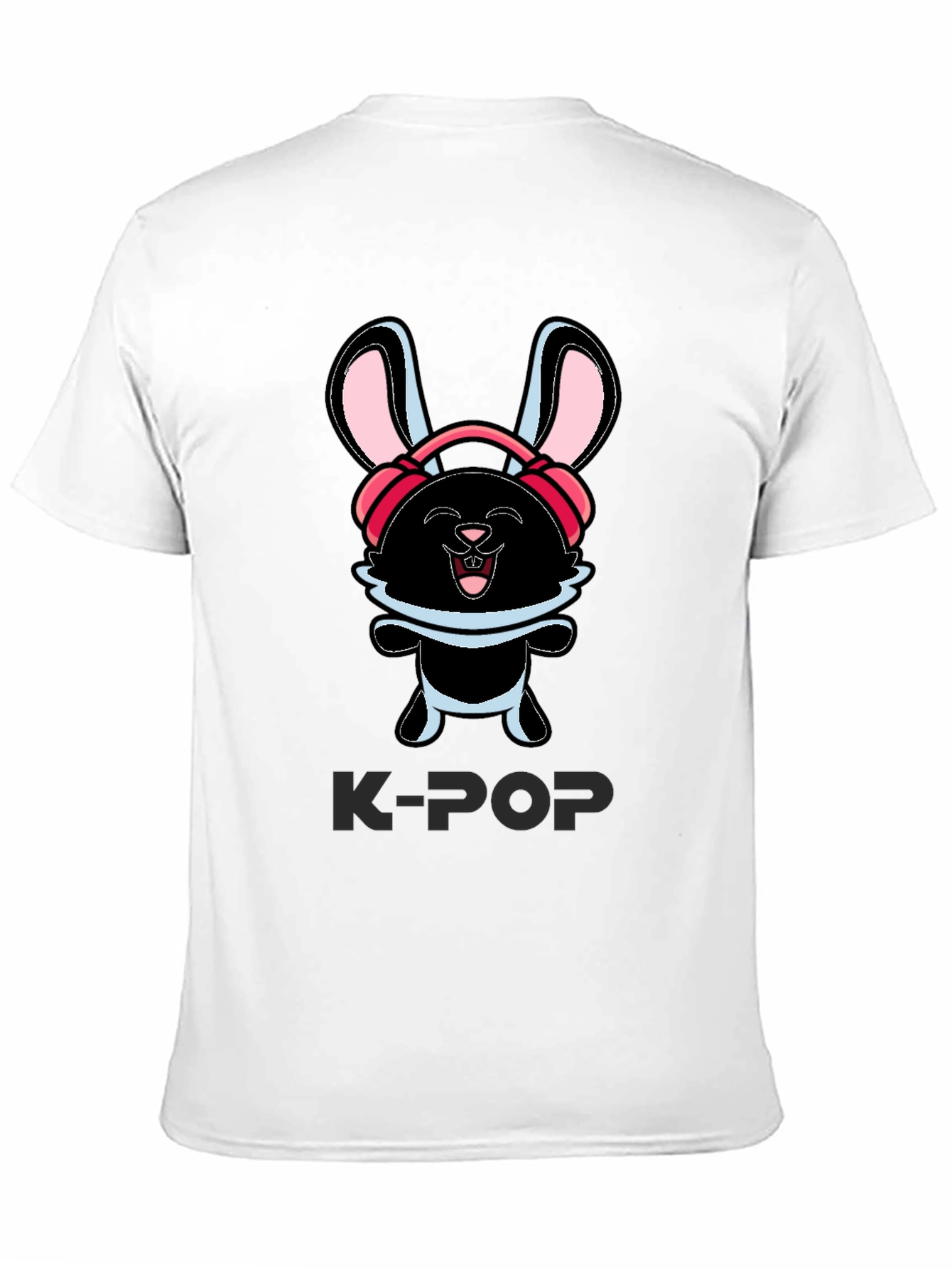 K-Pop Bunny Graphic T-Shirt