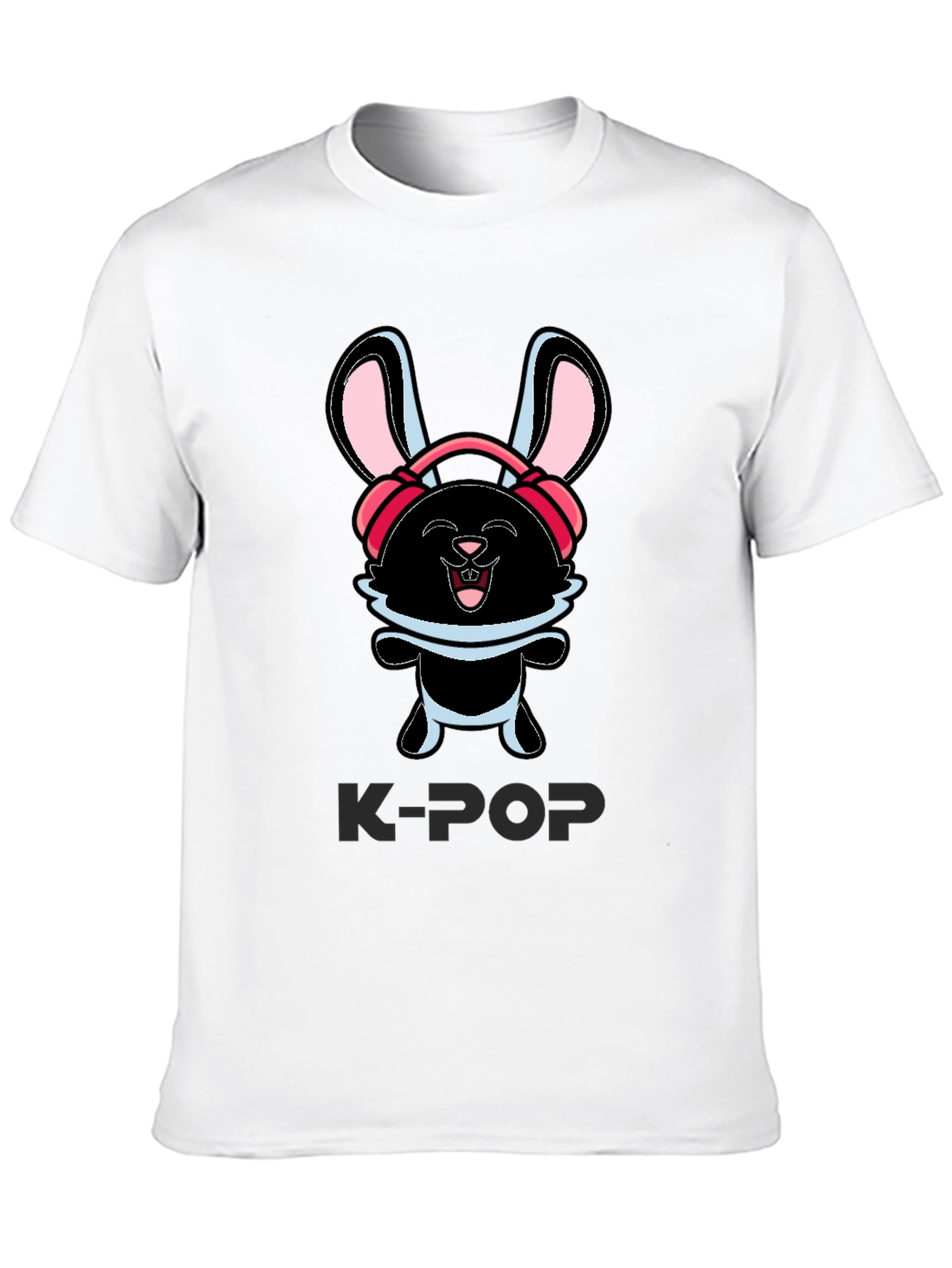 K-Pop Bunny Graphic T-Shirt
