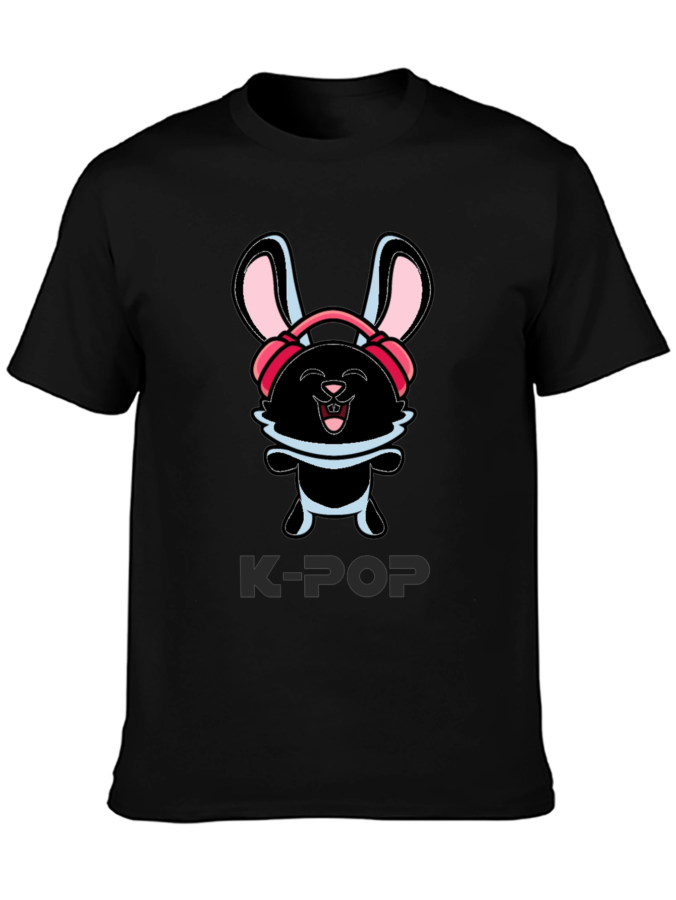 K-Pop Bunny Graphic T-Shirt