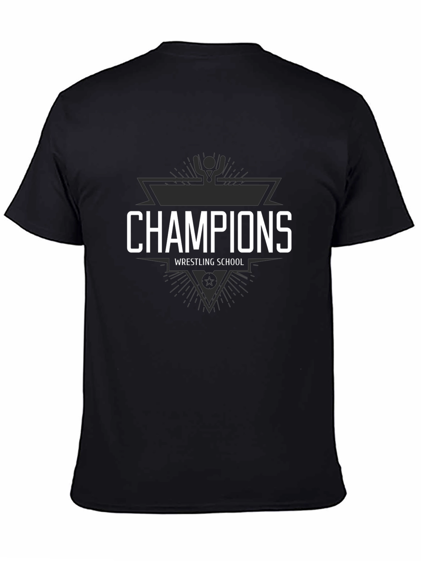 Champions Wrestling School Black T-Shirt