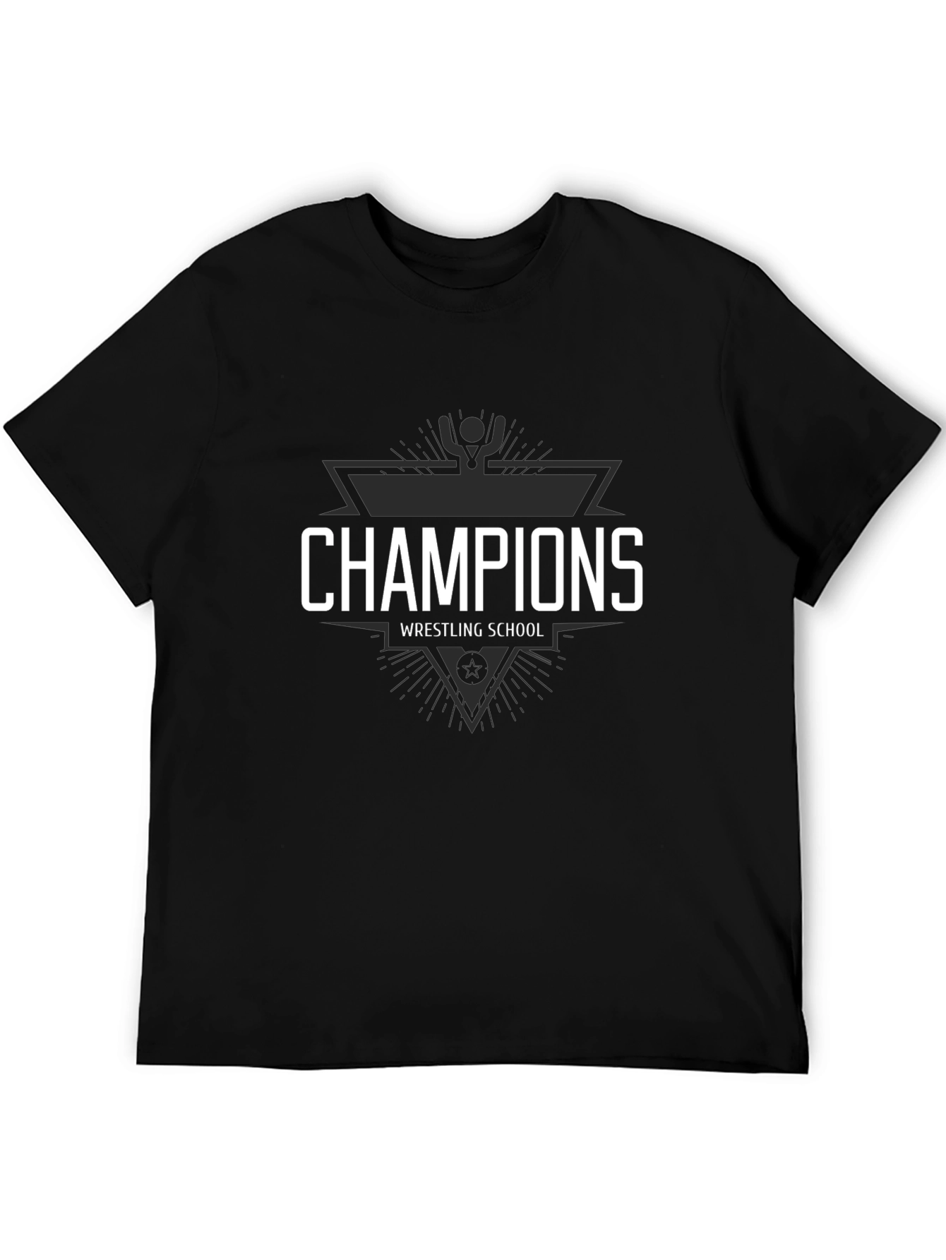Champions Wrestling School Black T-Shirt