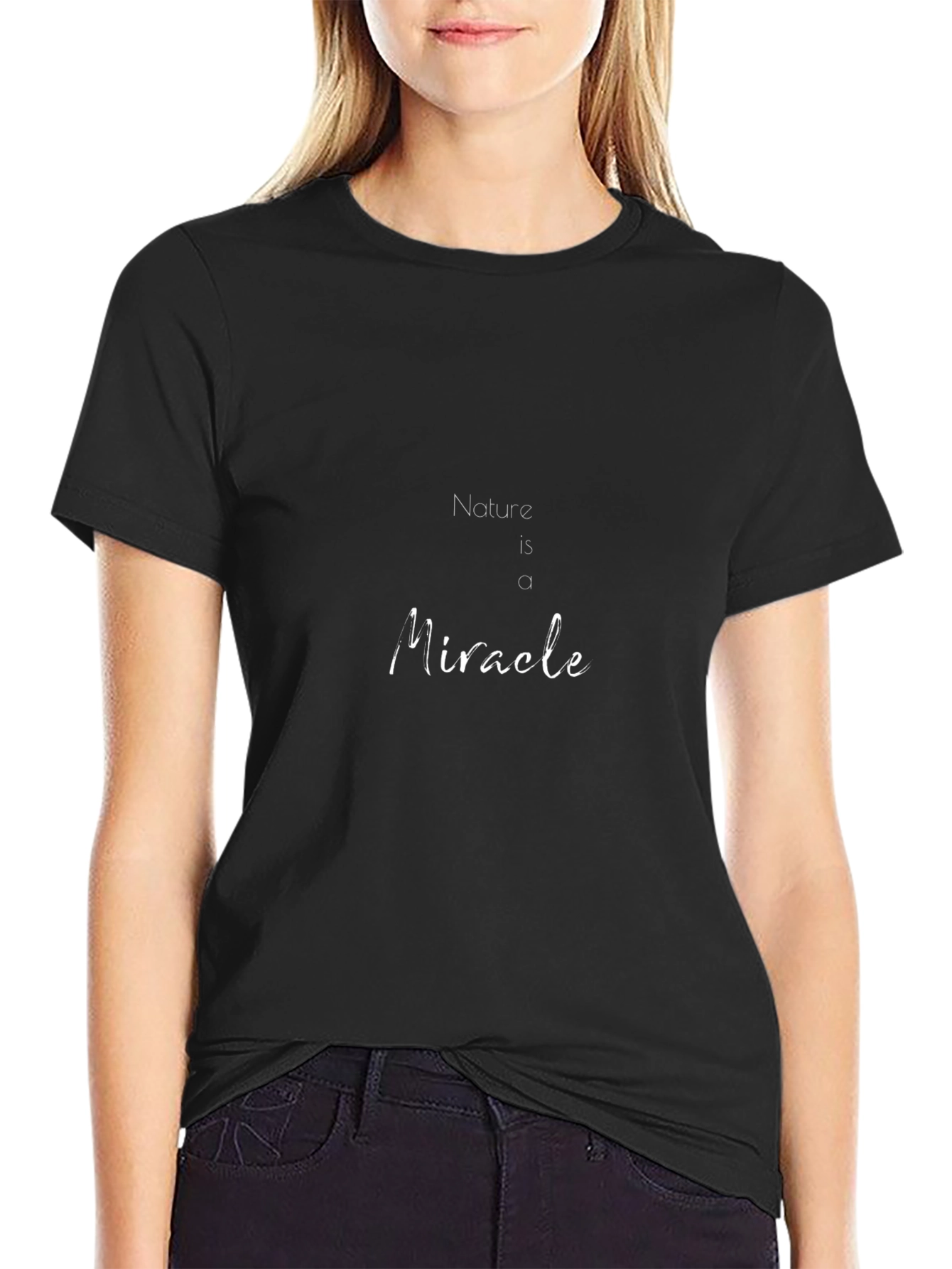 Nature Is a Miracle Black T-Shirt