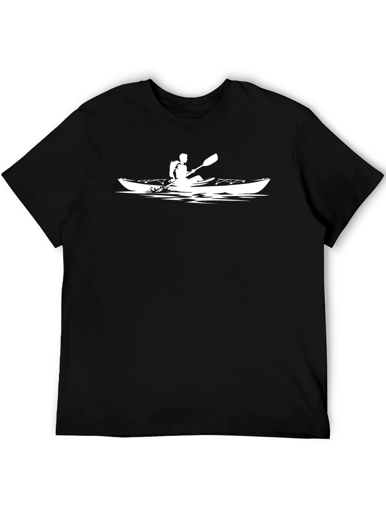 Kayaking Graphic T-Shirt - Black