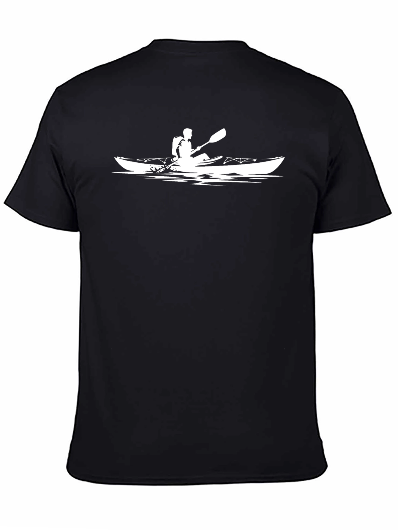 Kayaking Graphic T-Shirt - Black